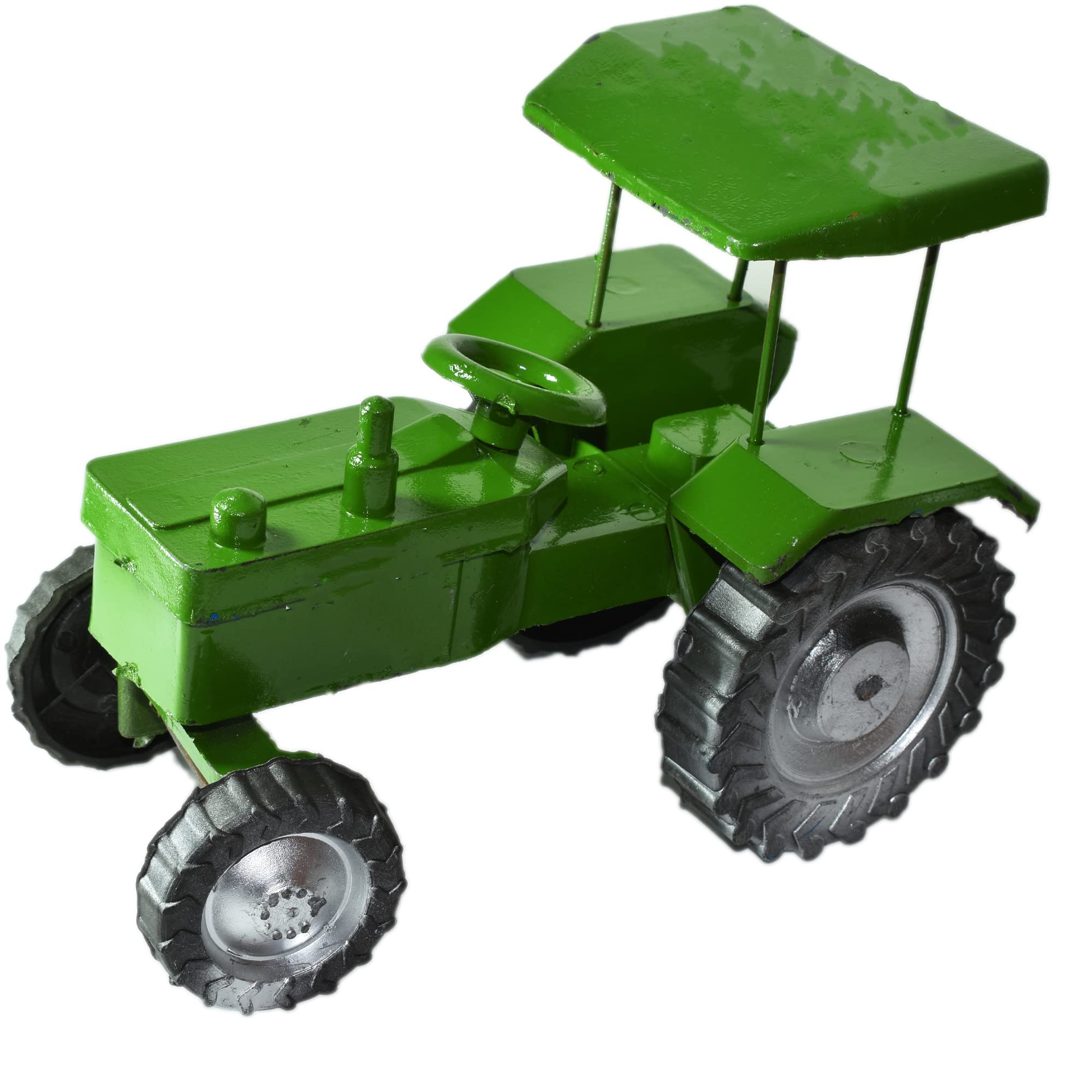 Big Size Toy Tractor for Kids Unbreakable Plastic Material Multicolour (Green) 3