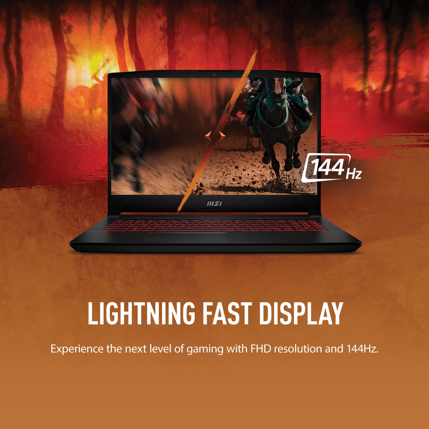 MSI Katana GF66 15.6" 144Hz FHD Gaming Laptop: Intel Core i7-12650H RTX 3050 Ti 16GB 512GB NVMe SSD, Type-C USB 3.2 Gen 1, High-ResoluTion Audio, Cooler Boost 5, Win11 Home: Black 12UD-436 5