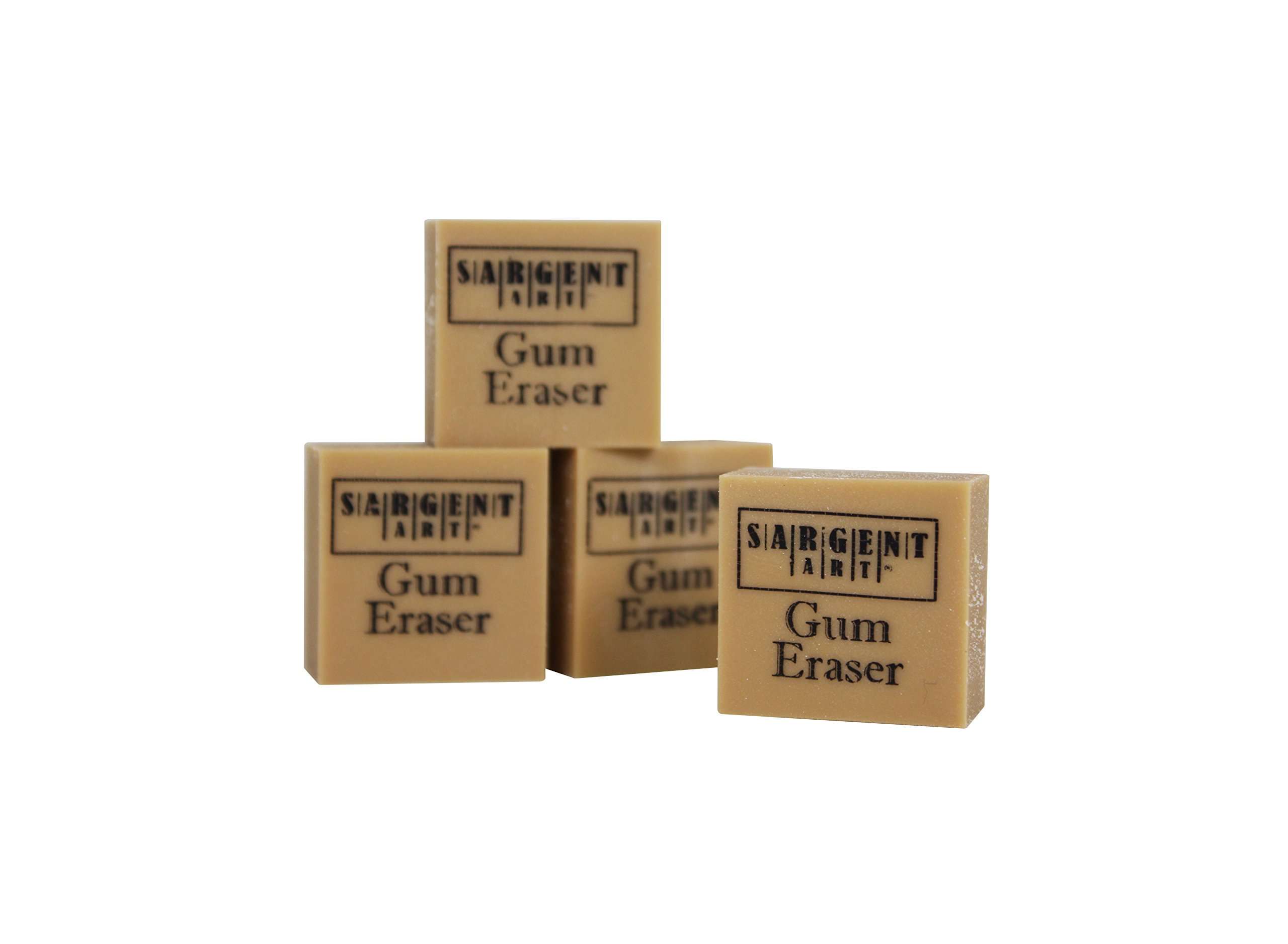 Sargent Art 24 Count Artist Mini Gum Eraser, 1" x 1" x 1/2" 6