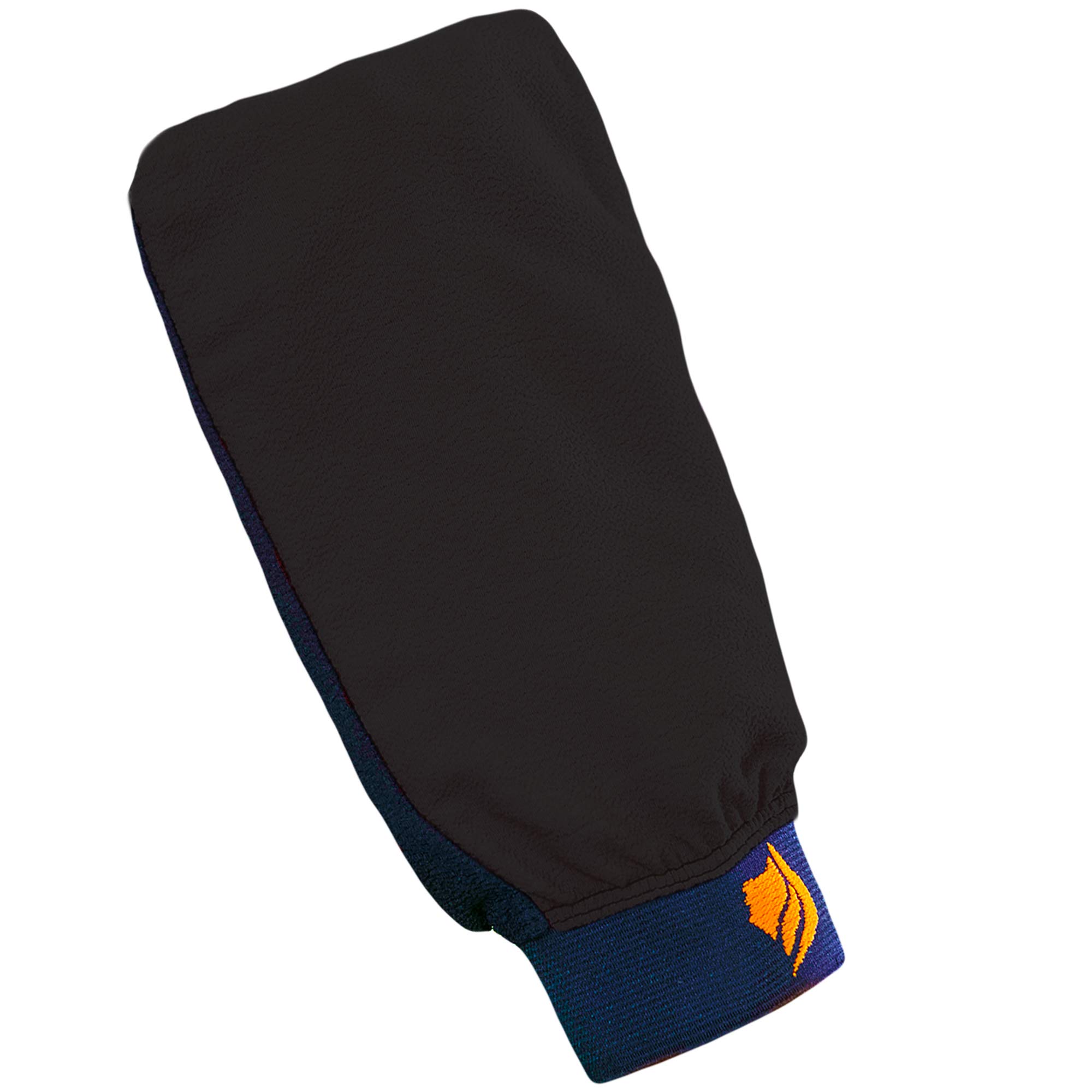 Body Exfoliating Gloves Mitt, Premium Dead Skin Exfoliating Scrubber Bath Gloves Removes Self Tan Easily, Bath & Spa Hamam Body Scrub Glove Black