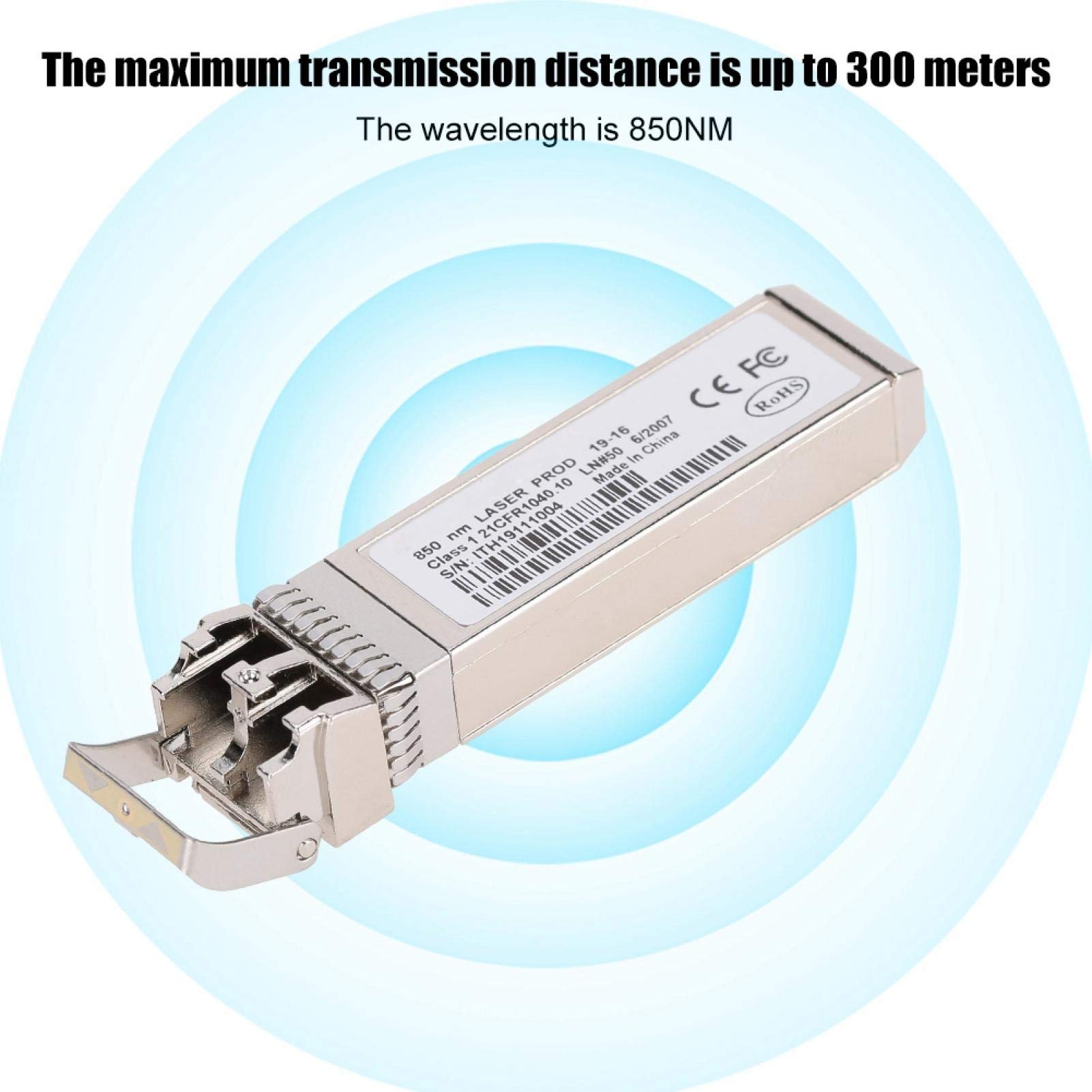 Multi-mode Fiber Module, FTLX8571D3BCV SFP 10G 850NM 10GbE Fiber Module for X520DA1 X520 DA2, 850NM Wavelength, 300m/984ft Transmission Distance for Switch Router Firewall Network Card 6