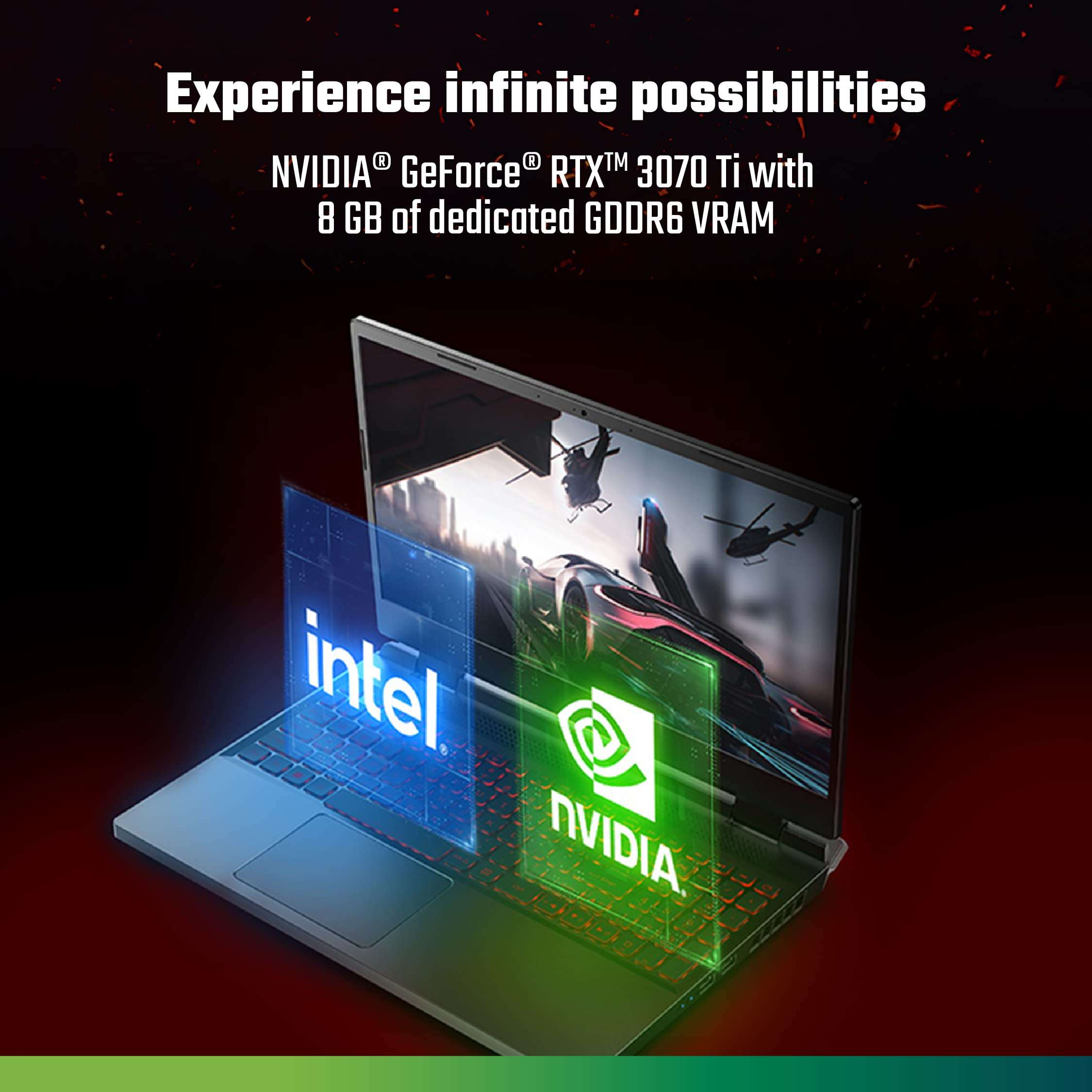 Acer Nitro 5 12th Gen Intel Core i7-12650H Gaming Laptop (Windows 11 Home/16 GB/1TB SSD/NVIDIA GeForce RTX 3070Ti Graphics/165Hz) AN515-58 with 15.6 inch QHD IPS Display, Killer WiFi 6, RGB Keyboard 4