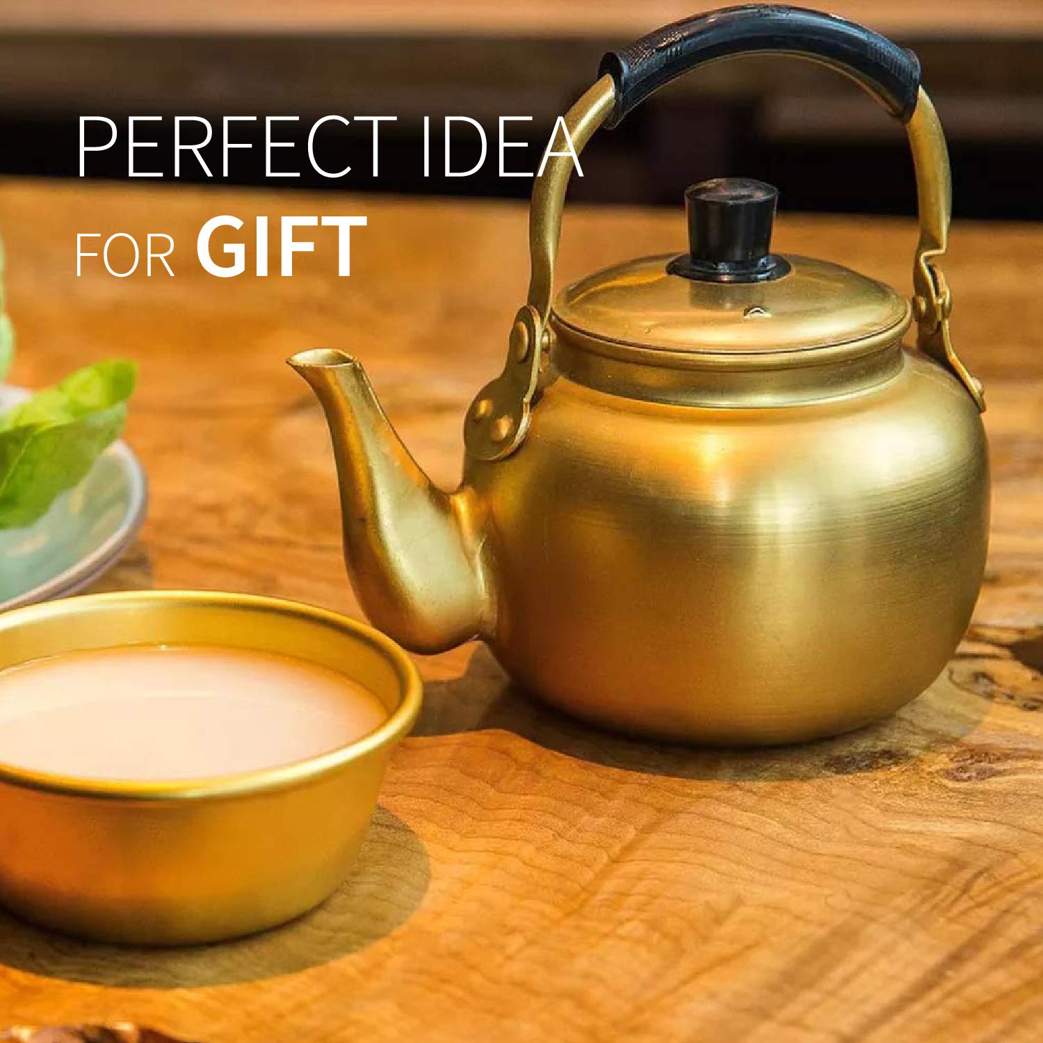 Eutuxia Makgeolli 4 Bowls + Kettle for Korean Traditional Raw Rice Wine, Dongdongju, Soup or Any Drinks. Lightweight & Sturdy Aluminum, Great for BBQ Parties, Camping & All Occasions. Made in Korea 5