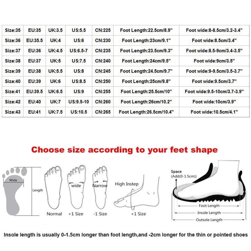 Women's Snow Boots,WUAI Winter Shoes Warm Fur Lining Waterproof Mid Calf Lightweight Snow Booties(Brown,US 8/CN 39) 6