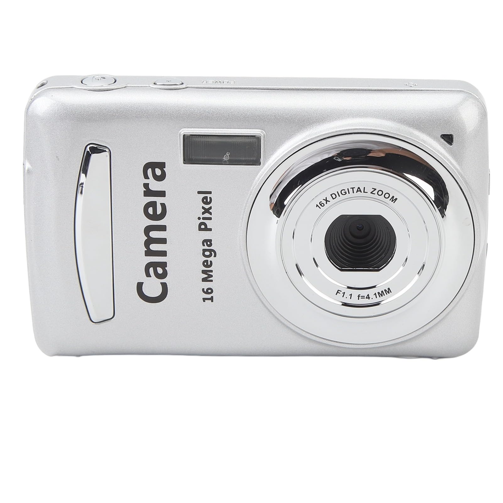 Digital Camera, 1080P 16X Digital Zoom Point and Shoot Camera for Photography & Video, 2.4 Inch Display Screen, Anti Shake, for Students, Beginners (White)