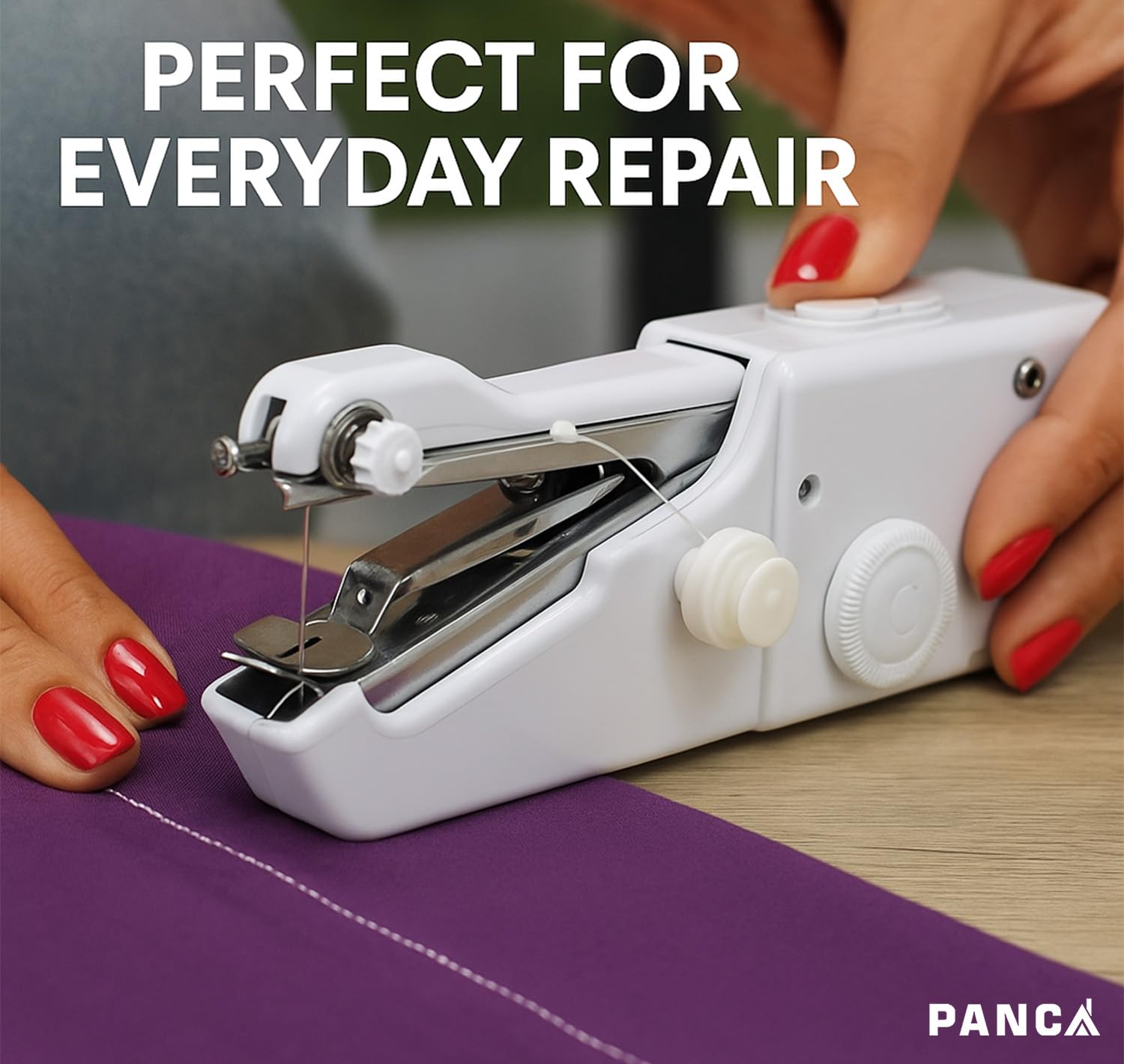 PANCA Handy Stitch Mini Hand Sewing Machine | Stapler-Style Portable Silai Machine for Home Tailoring, Quick Repairs & Emergency Stitching | Lightweight Handheld Sewing Tool (1 Piece) 5