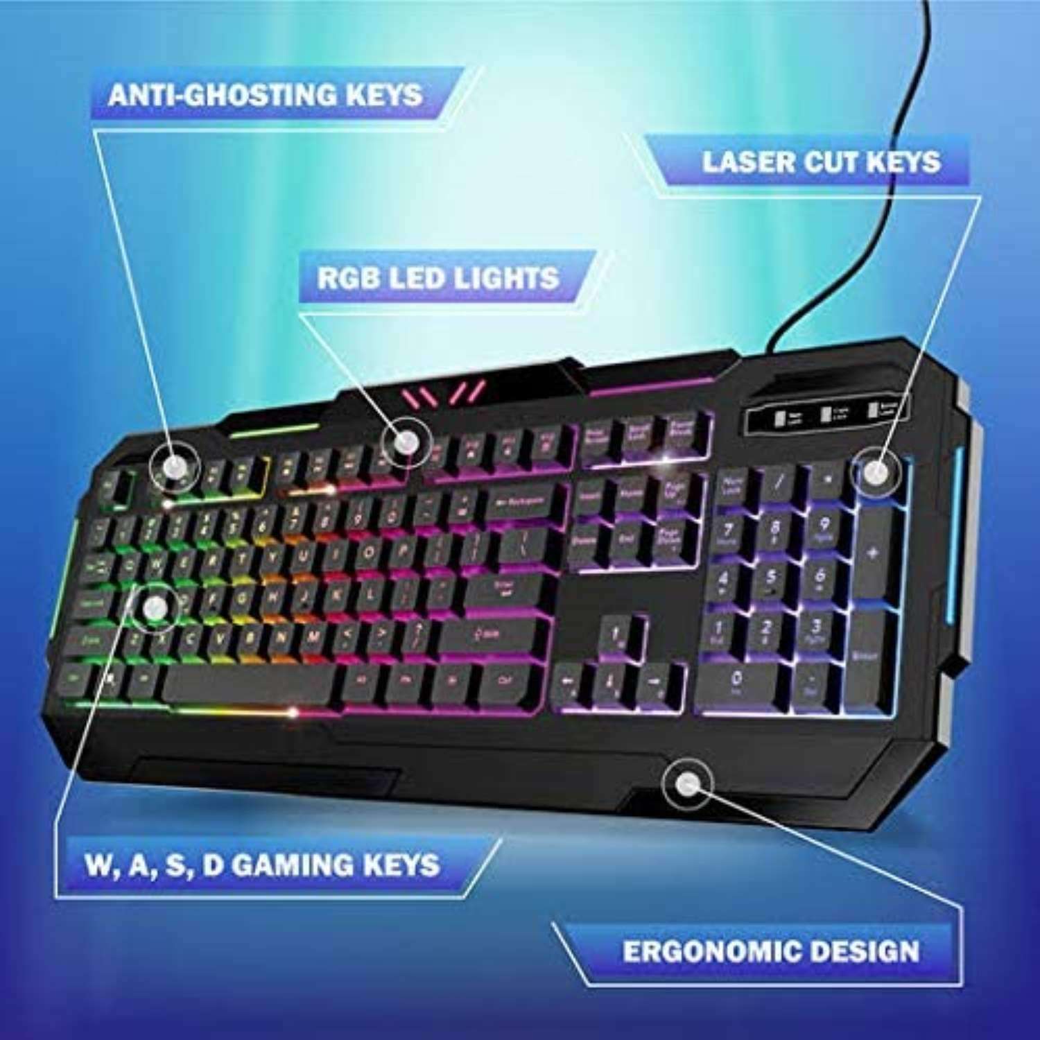 Bugha Exclusive LED USB-A Gaming Keyboard for PC 2