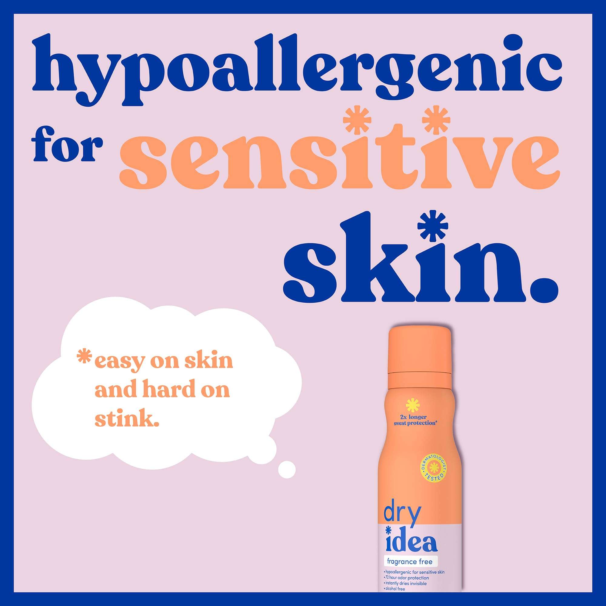 Dry Idea Dry Spray Deodorant & Antiperspirant | 2X Longer Sweat Protection | 72-Hour Odor Protection | Fragrance-Free & Hypoallergenic for Sensitive Skin, 3.8 oz. (3-Pack) 4