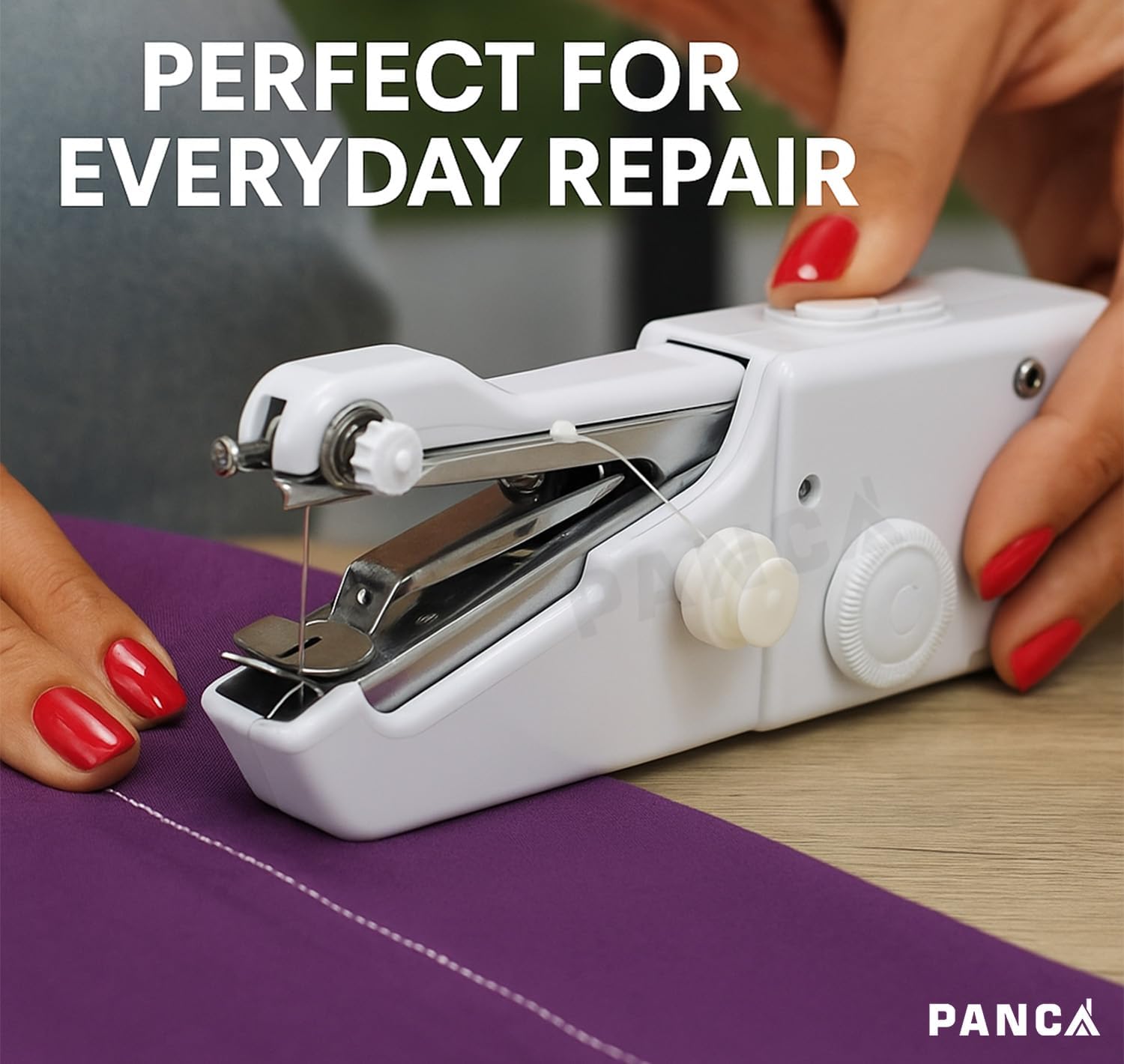 PANCA Handy Stitch Mini Hand Sewing Machine | Portable Stapler Style Silai Machine for Quick Repairs & Home Tailoring | Lightweight Handheld Stitching Tool (Handy Stitch) 5