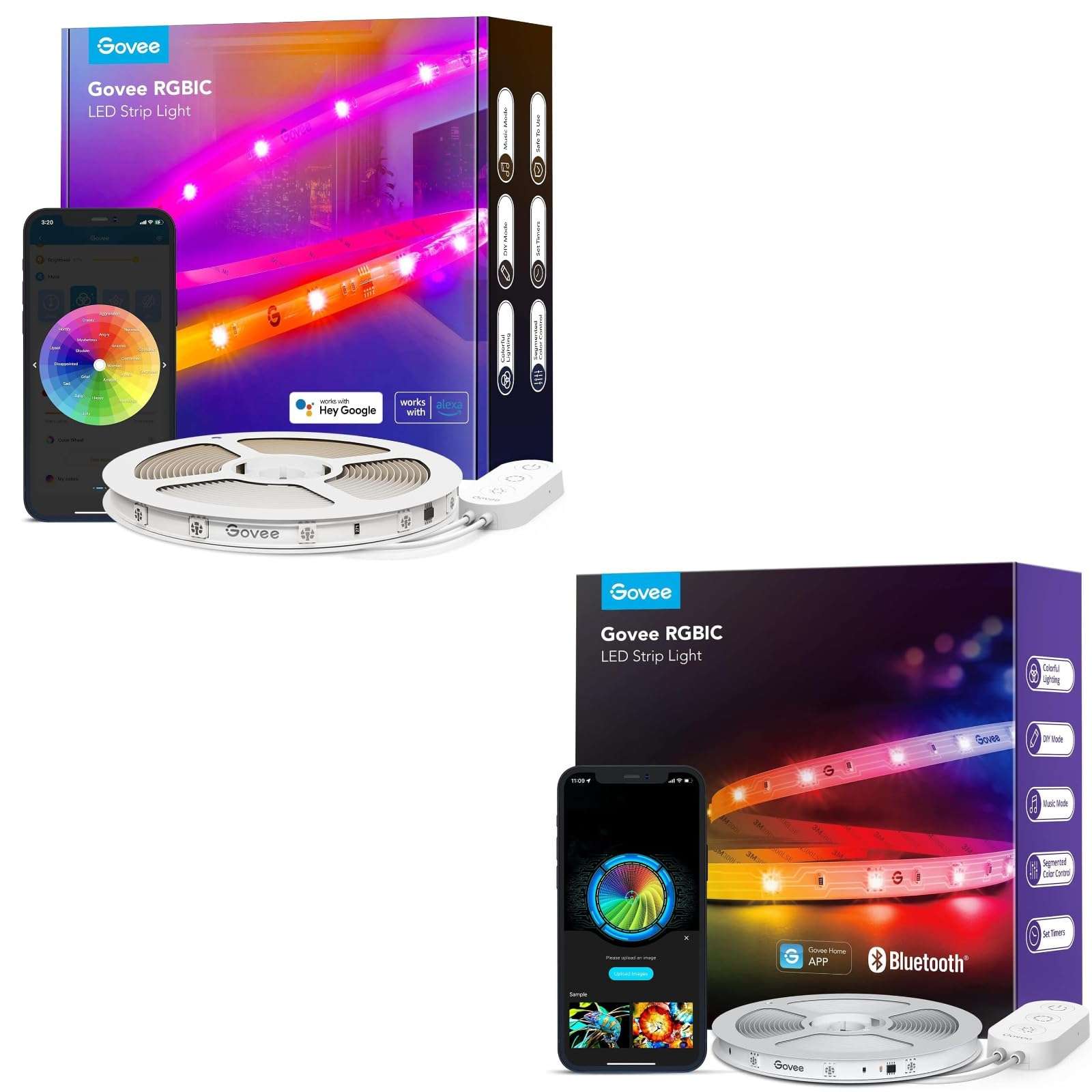 Govee RGBIC LED Strip Lights 16.4ft Bundle RGBIC LED Strip Lights 16.4ft 1