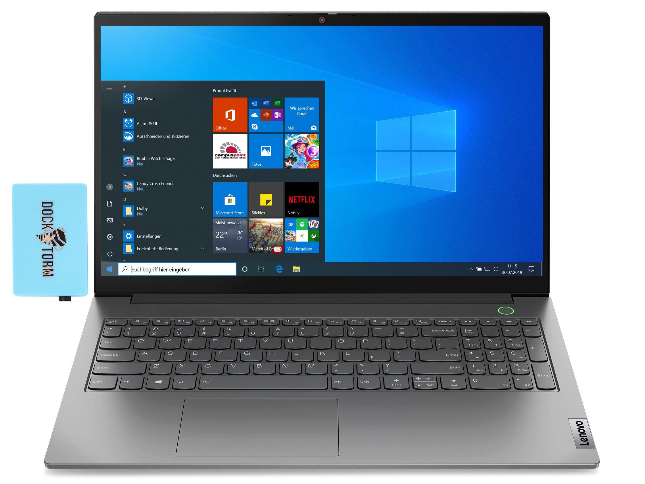 Lenovo ThinkBook 15 G3 ACL 15.6" FHD IPS Laptop (AMD Ryzen 5 5500U (Beats i7-1165G7), 6-Core, 36GB RAM, 1TB PCIe SSD, AMD Radeon, Backlit KB, WiFi 6, BT 5.2, HD Webcam, Win 11 Pro) w/Hub 1
