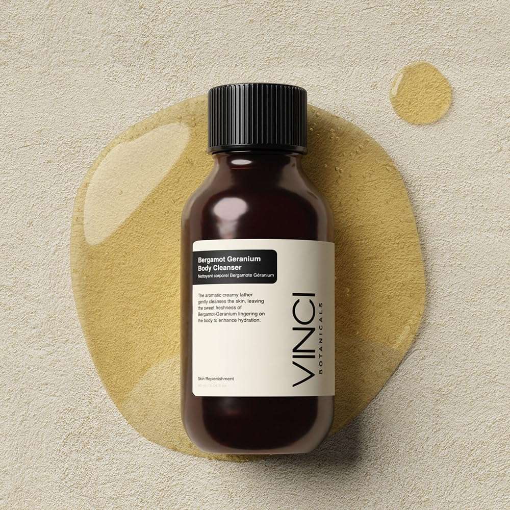 Vinci Botanicals Bergamot Geranium Body Cleanser | Cleanses Gently Yet Thoroughly | Alternative to Regular Soap | Hydrates and Revitalises | Cruelty Free & Vegan | Paraben Free | 90 ml 3