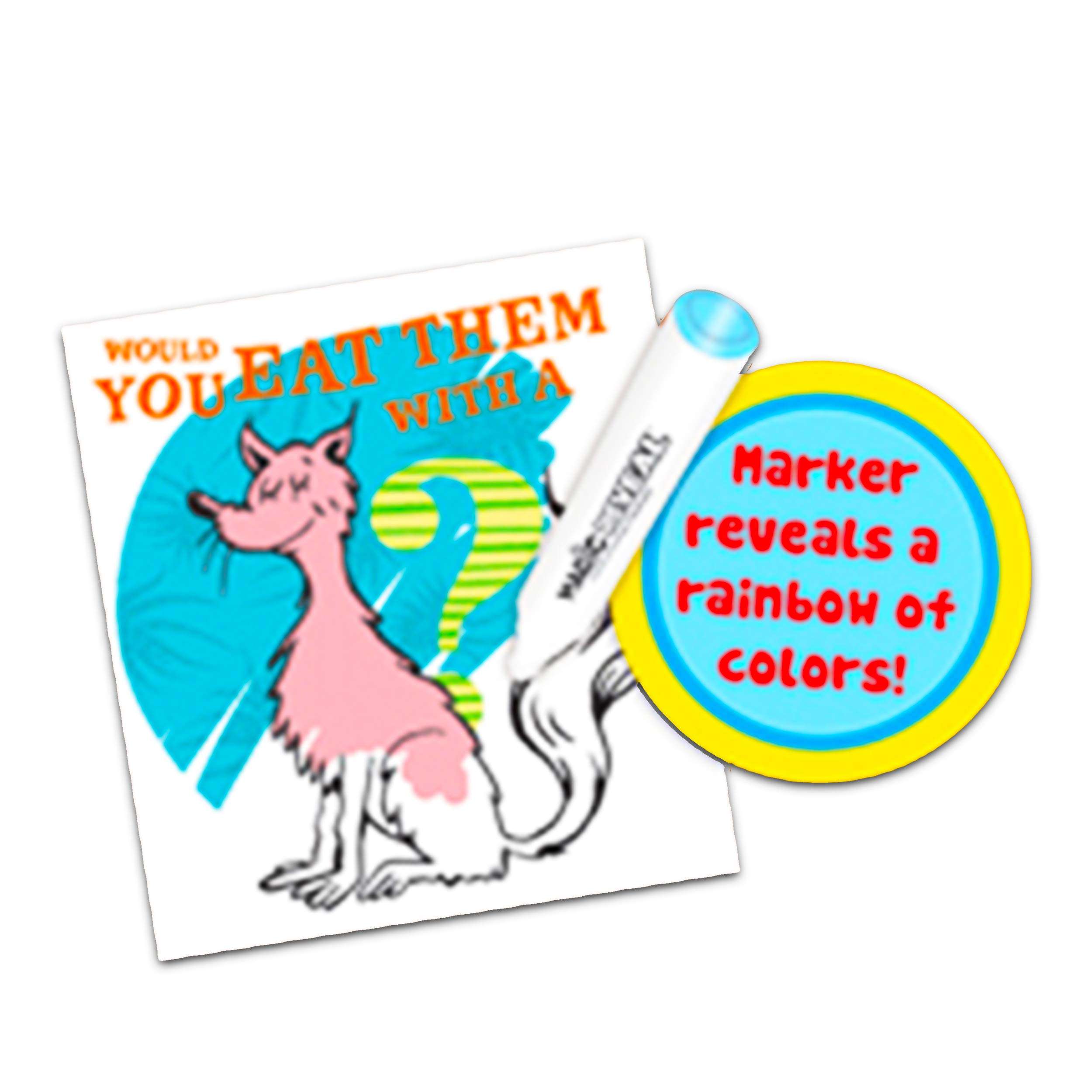 Dr. Seuss Coloring Book Bundle Dr. Seuss Activity Set - 4 Pack Dr. Seuss Magic Reveal Coloring Book with Alphabet Stickers Featuring Green Eggs and Ham, Horton Hears a Who, and More,Dr. Seuss Crafts 4