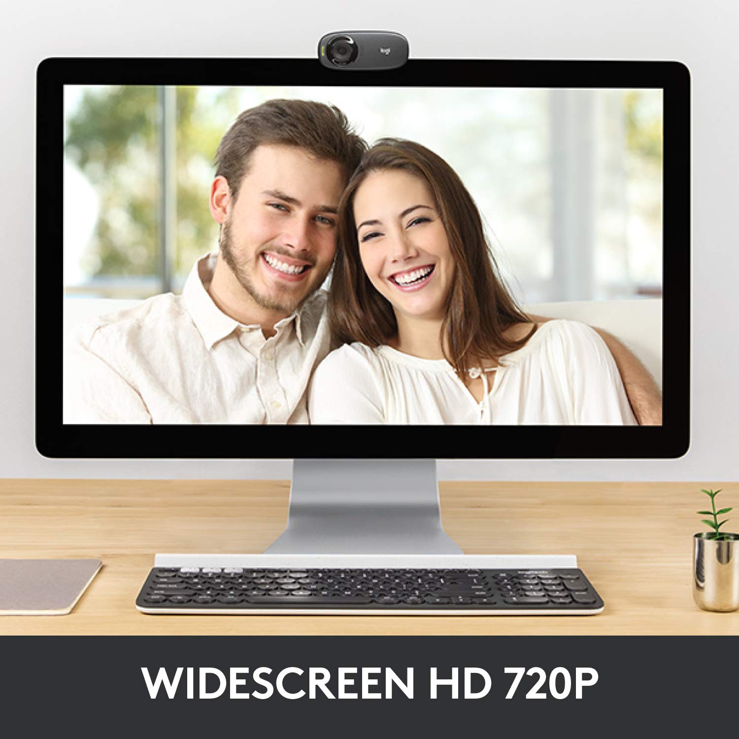 Logitech C922 Pro Stream Webcam, HD 1080p/30fps or HD 720p/60fps, Black (960-001090) & C310 Digital HD Webcam with Widescreen HD Video Calling, HD Light Correction(Black, HD 720p/30fps) 6