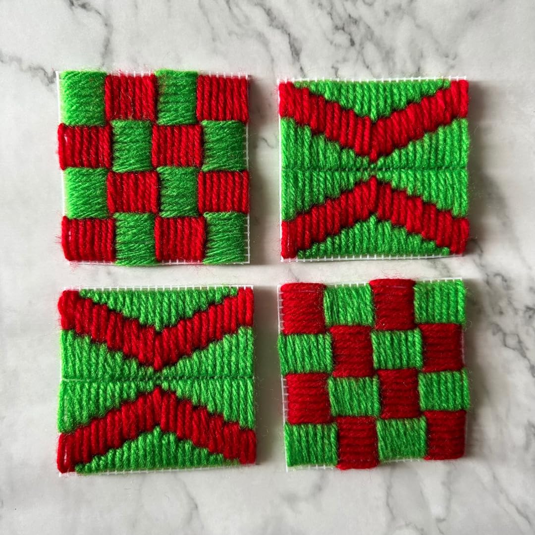 DIY Kit, DIY Bargello Coaster Kit, Coaster Making 5
