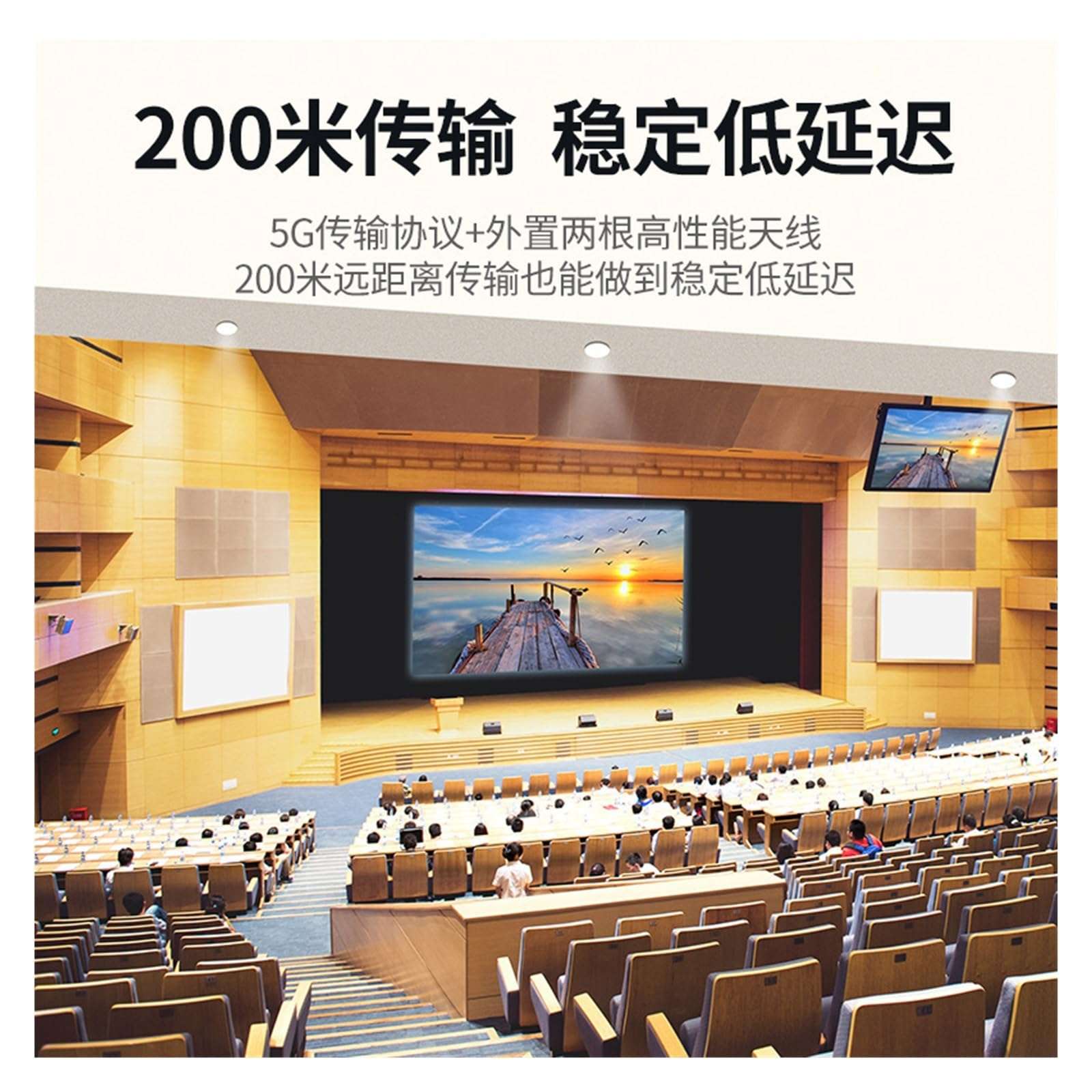 1 Pcs Wireless Screen Projector 200 Meter Connection Device Computer TV Monitor Set Top Box Projector Game 3