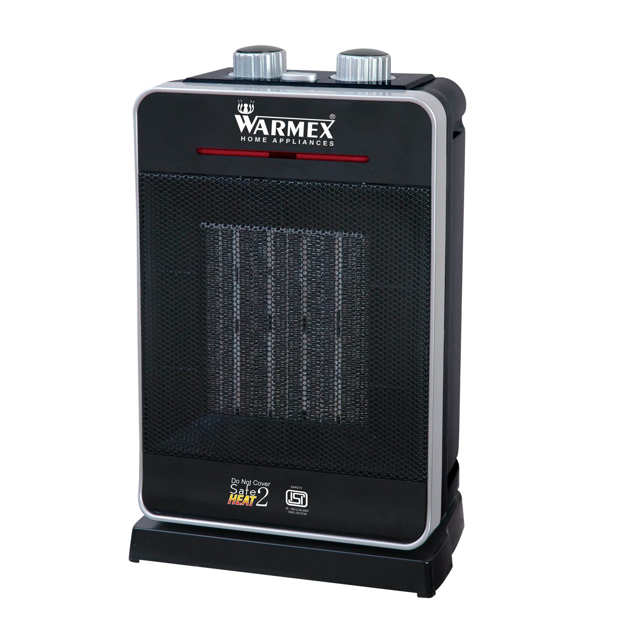 Warmex PTC 99 N 2000 Watts Table Top Heater with Double Voltage Operation (Black) 1