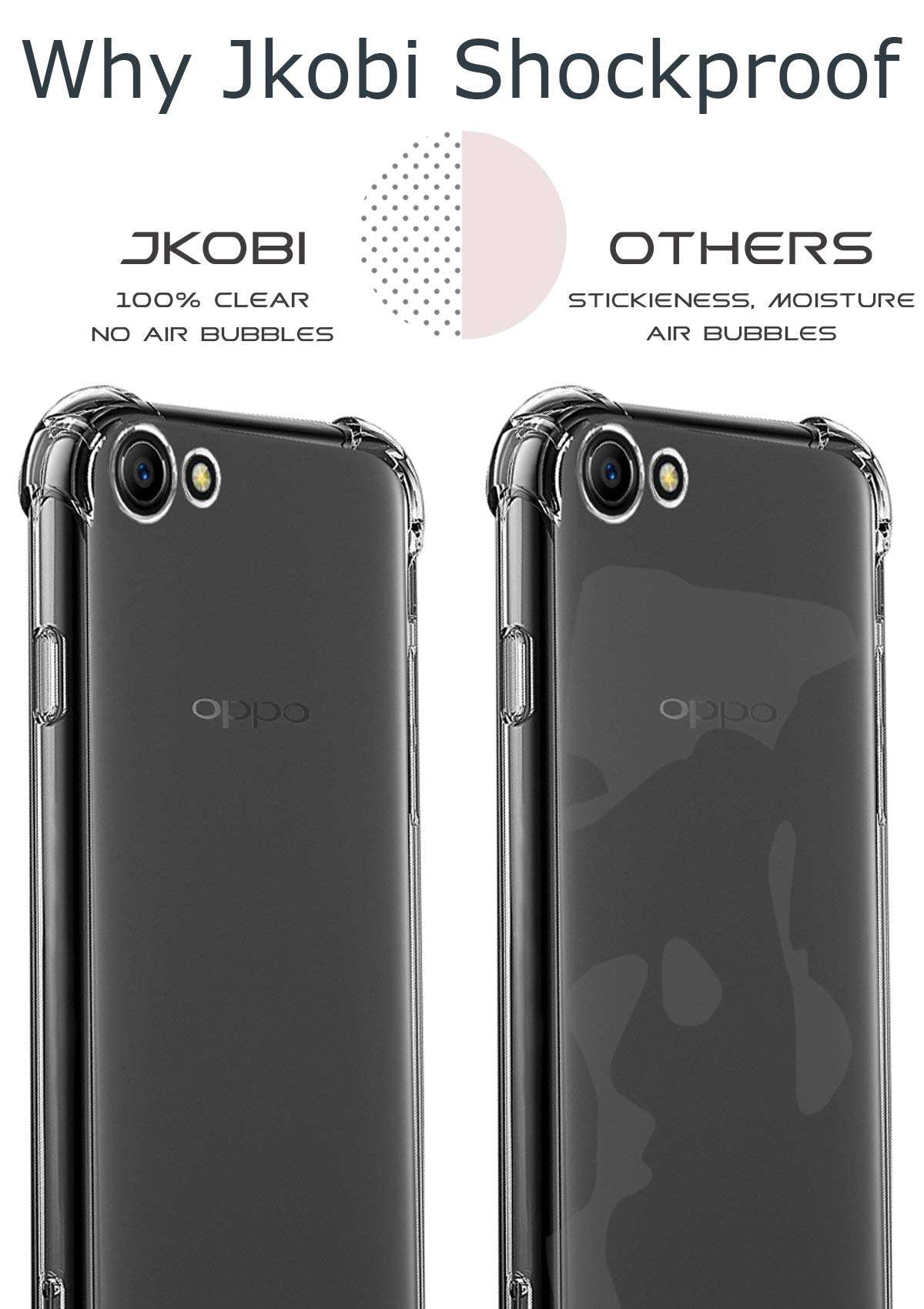 Jkobi Silicone Back Cover for Oppo A83 - Transparent 3