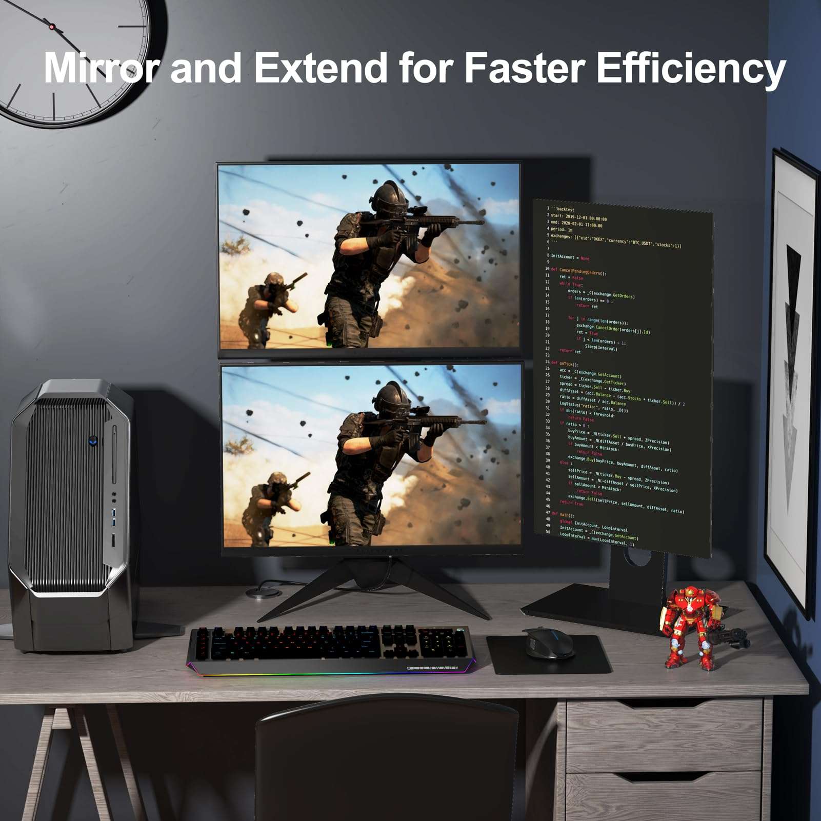 URELEGAN 4K Displayport to HDMI Adapter 5-Pack, 4K UHD Not Bidirectional Display Port DP to HDMI Male to Female Port Support Video & Audio Compatible with Computer, PC, Monitor, Projector, HDTV 6