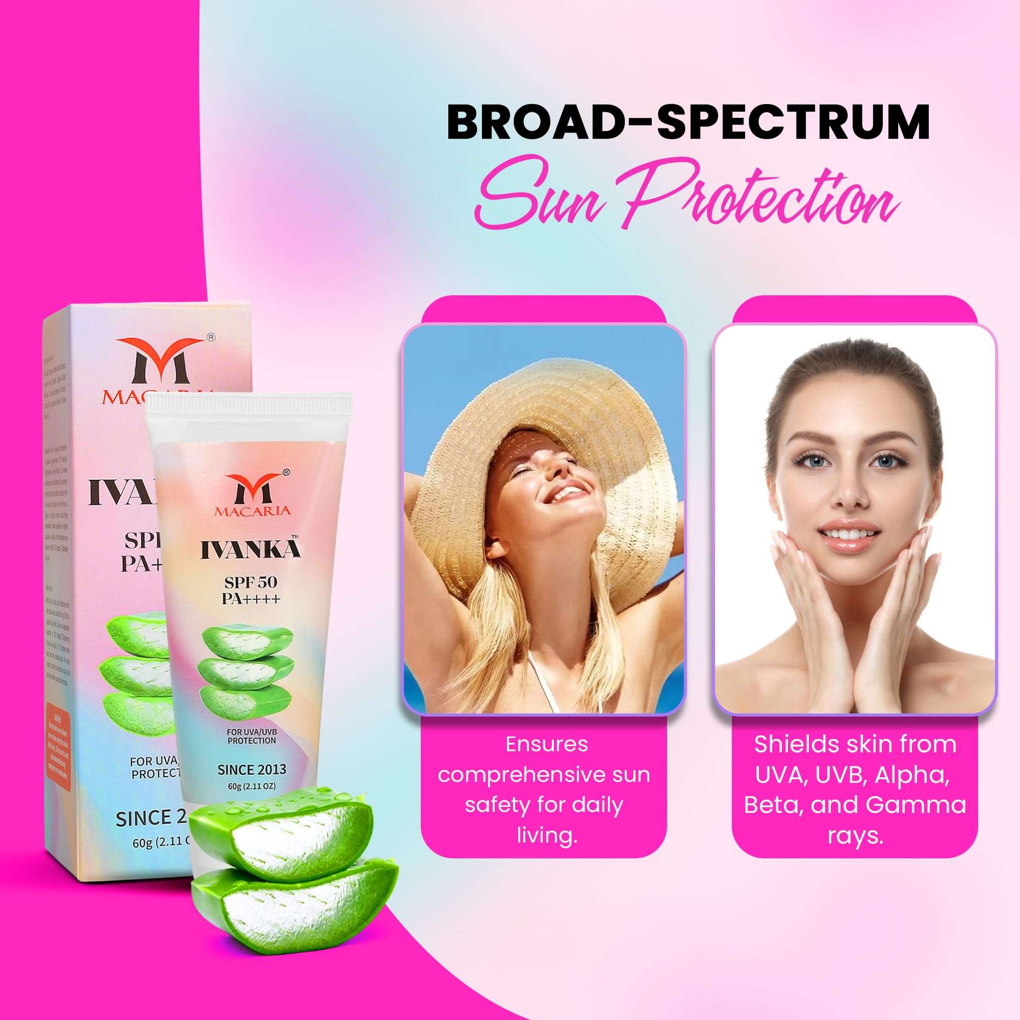 Ivanka SPF 50 Shea Better Moisture Cream, Aloe Vera 5