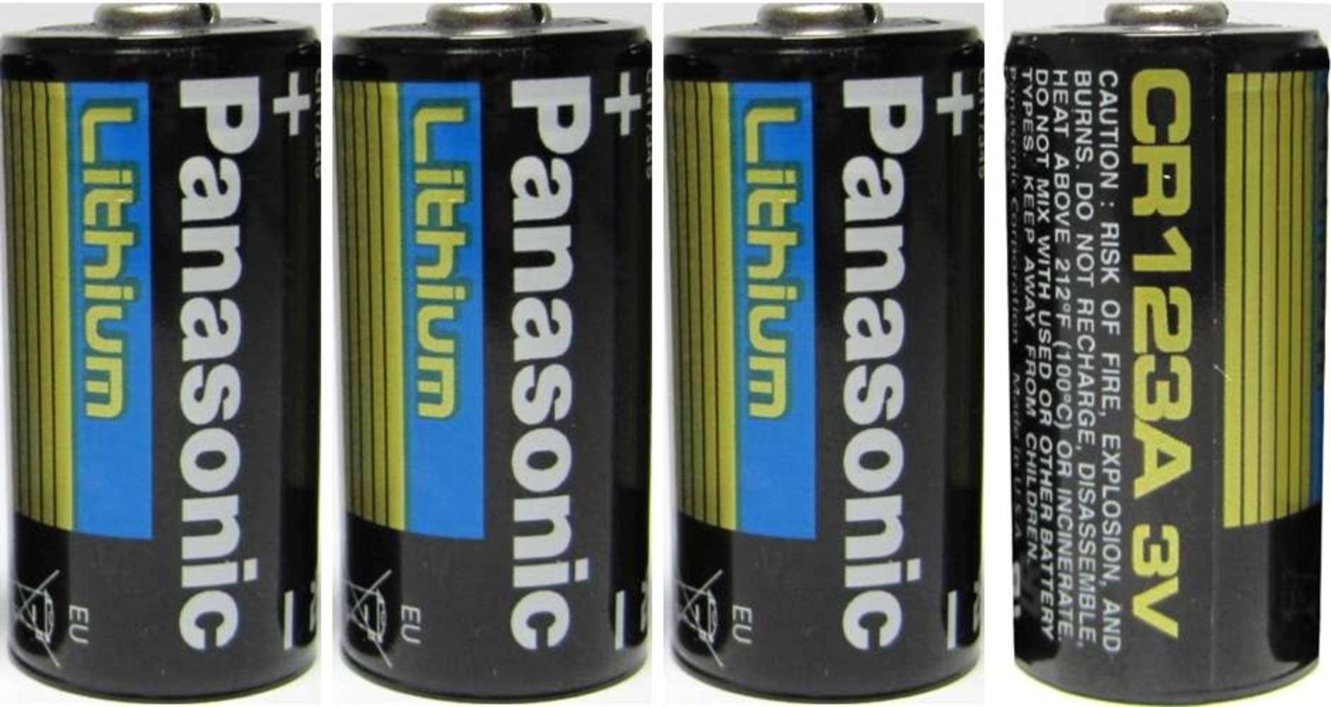 Panasonic CR123A Lithium 3V Photo Lithium Batteries (4 Pack) 2