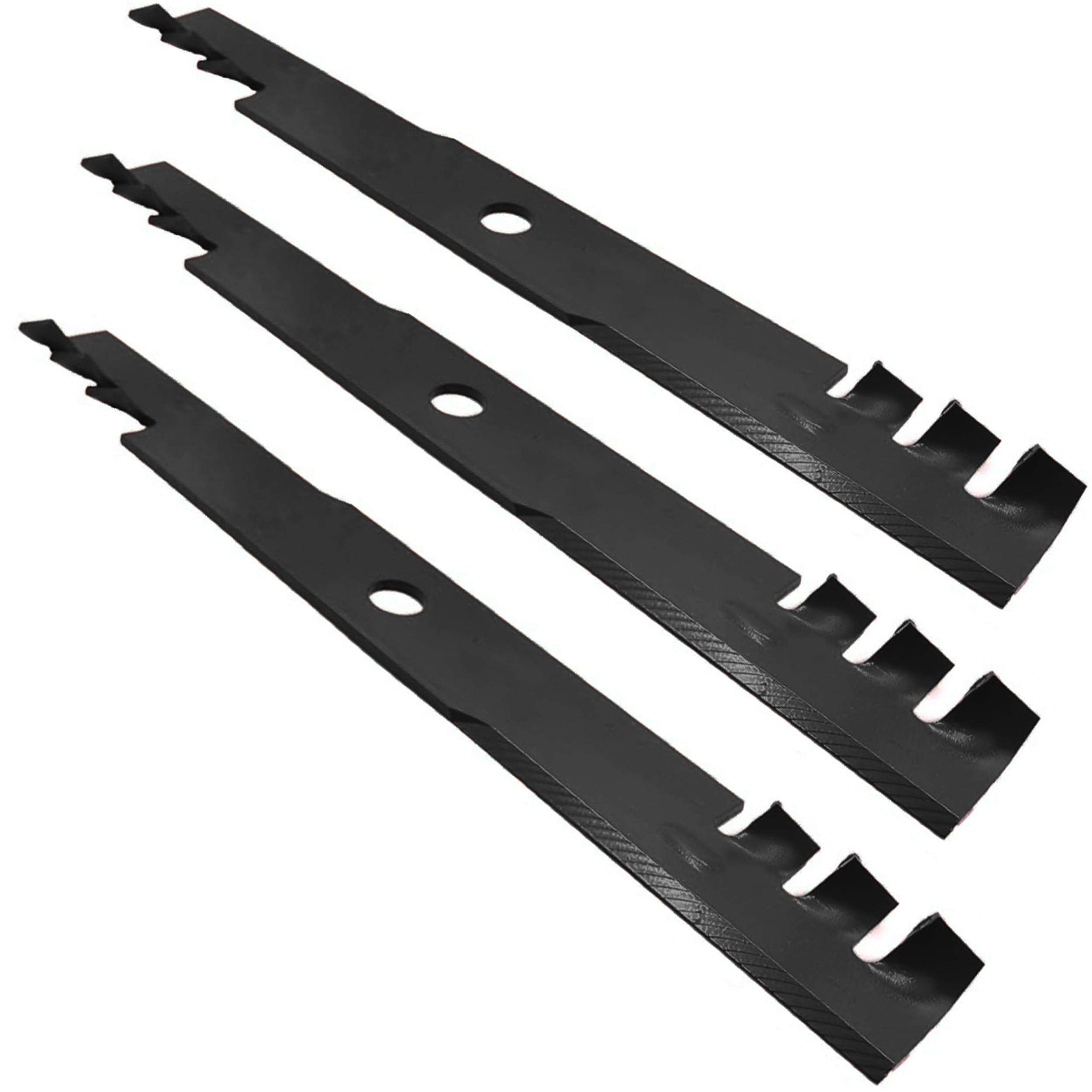 Mr Mower Parts 3-Pack Mulching Blade Set 60" Cut for Exmark 103-6393 103-6398 103-6398-S 116-5174 1165174S 116-5174 116-5174-S Windsor 51-2810 Tooth Mulcher Fits Lazer HP Z AS ASX and Many More 3