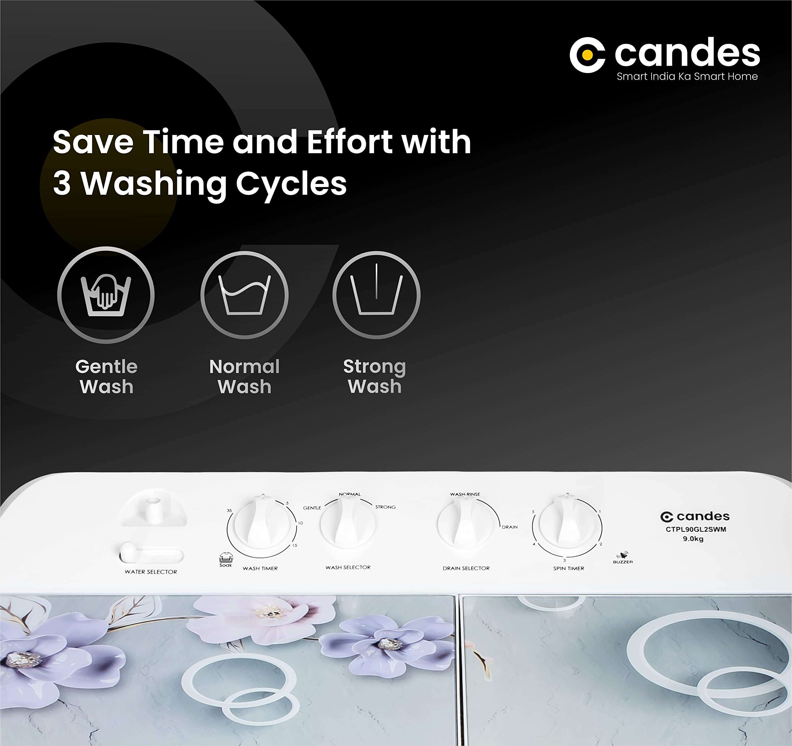 Washing machine Variation (9.0 Kg, Blue & White) 3