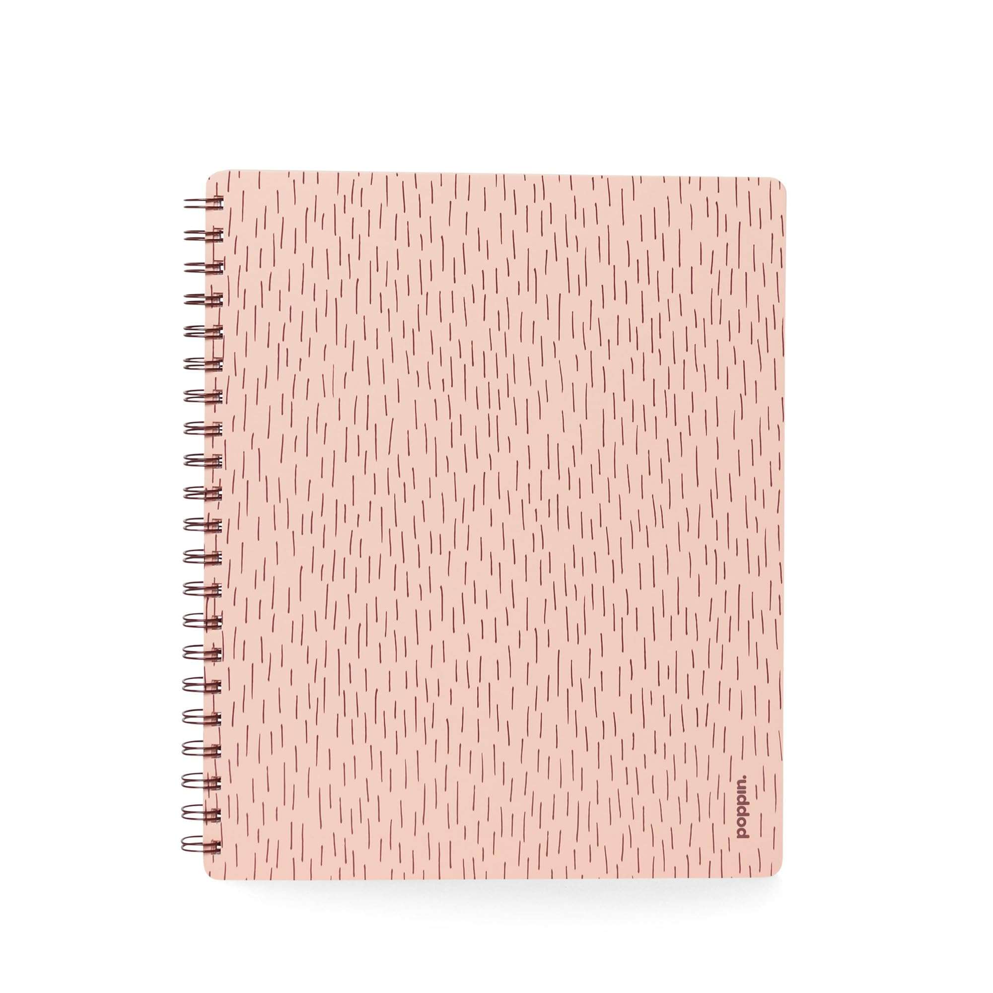 Poppin Spiral Notebook, 1 Subject College Ruled Notebook, 80 Sheets, Easy Tear Pages, Elements Collection (Blush Pink Elements, 1-Subject) 1