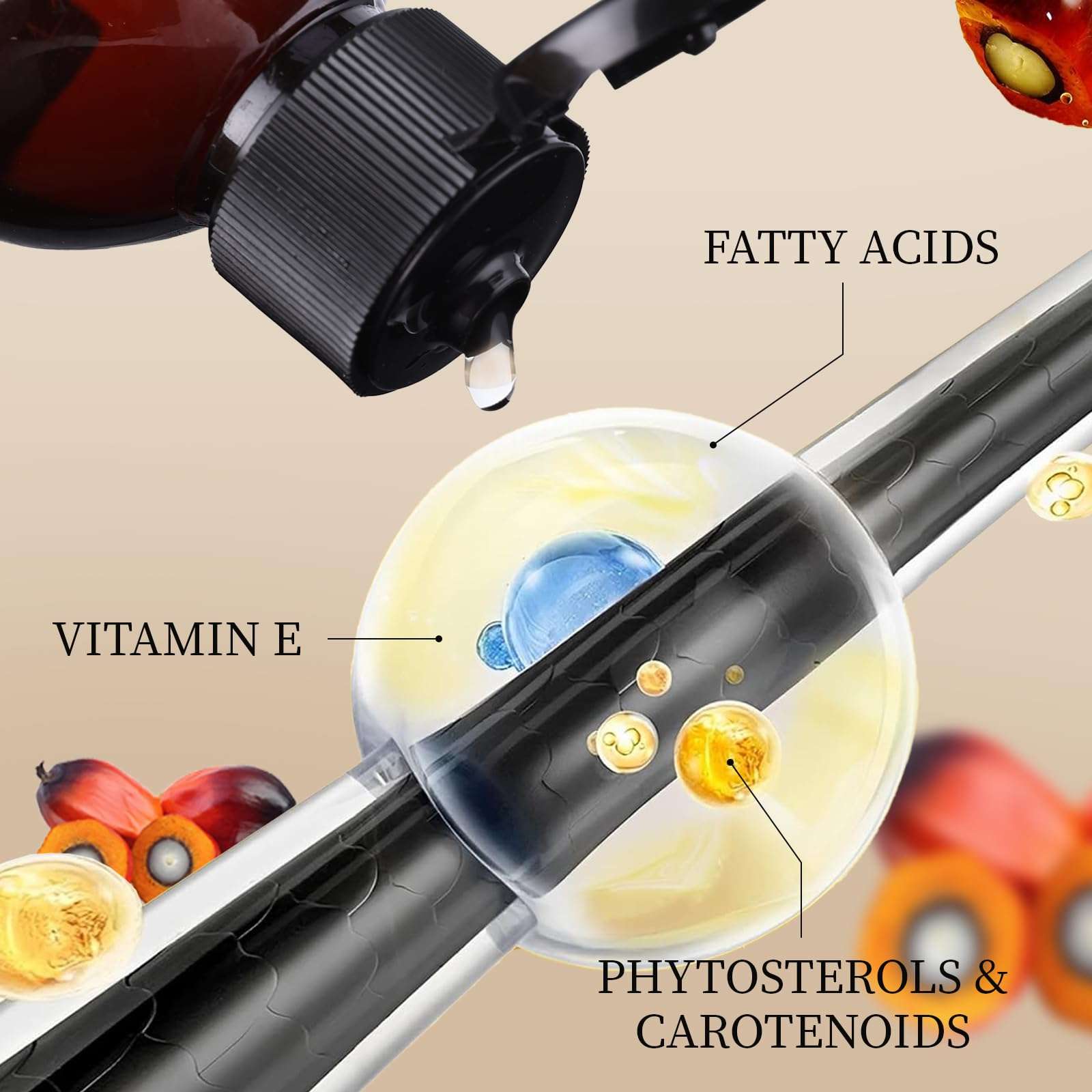 LMDGDS 1 PCS Soug Organic Batana Oil, 8.12 Oz Batana Oil for Hair Growth Oil Bantana Natural Hair Growth Oil Raw for Batana Oilor Men & Women 4