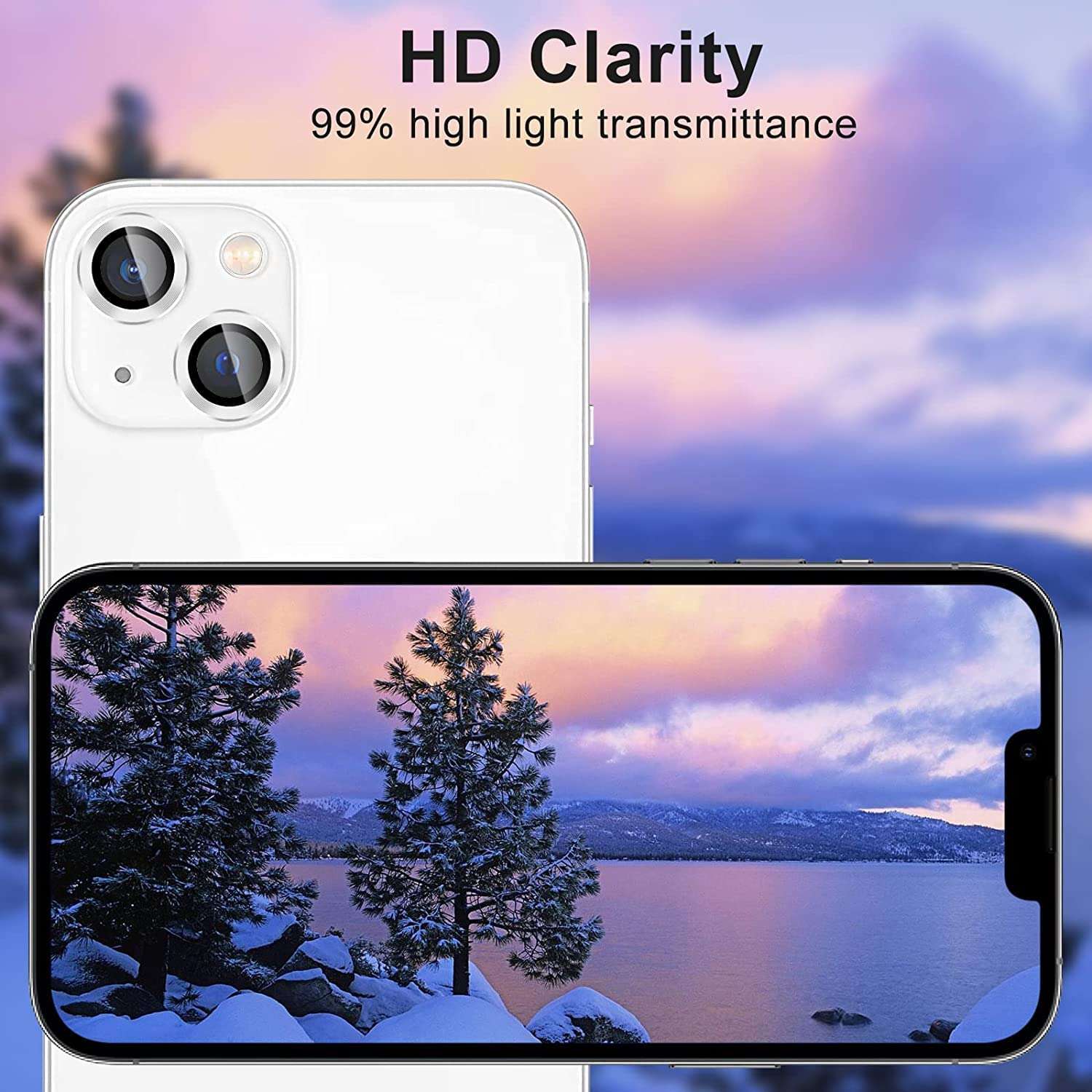 DD SON Back Camera Lens Protector Tempered Glass For iPhone 14/iPhone 14 Plus | Case Friendly with Edge to Edge Coverage and Easy Installation Kit, Pack of 1 (Silver) 5