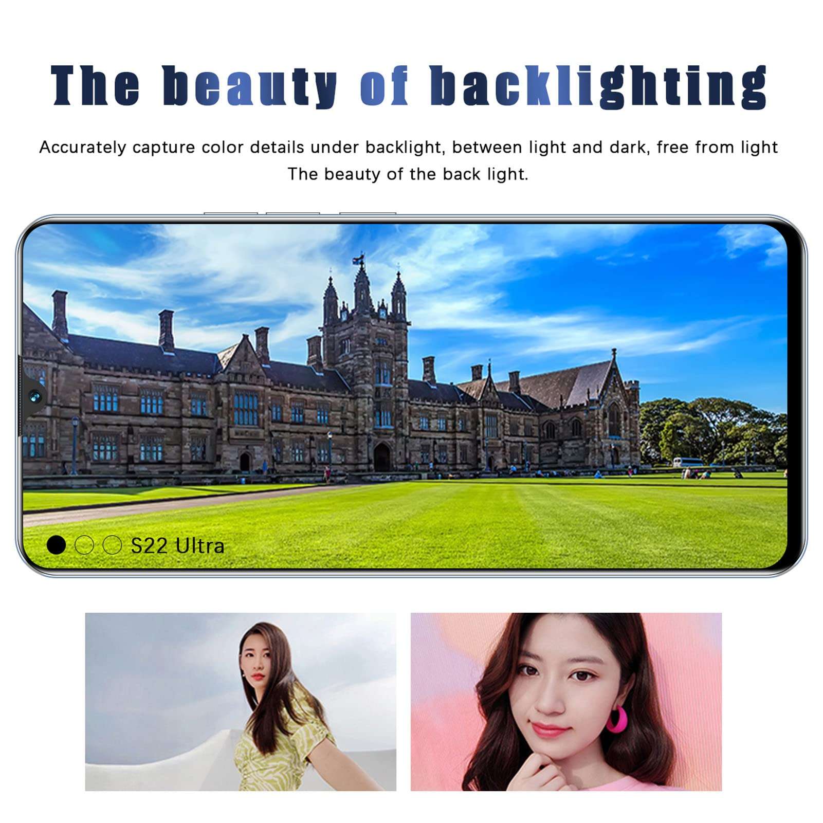 I14pro Max Smartphone Unlocked, 6.1in Android Smartphone 4GB RAM 32GB ROM, 6800mAh Mobile Phone with Rear 16MP Front 8MP Camera(Green)(US) 3