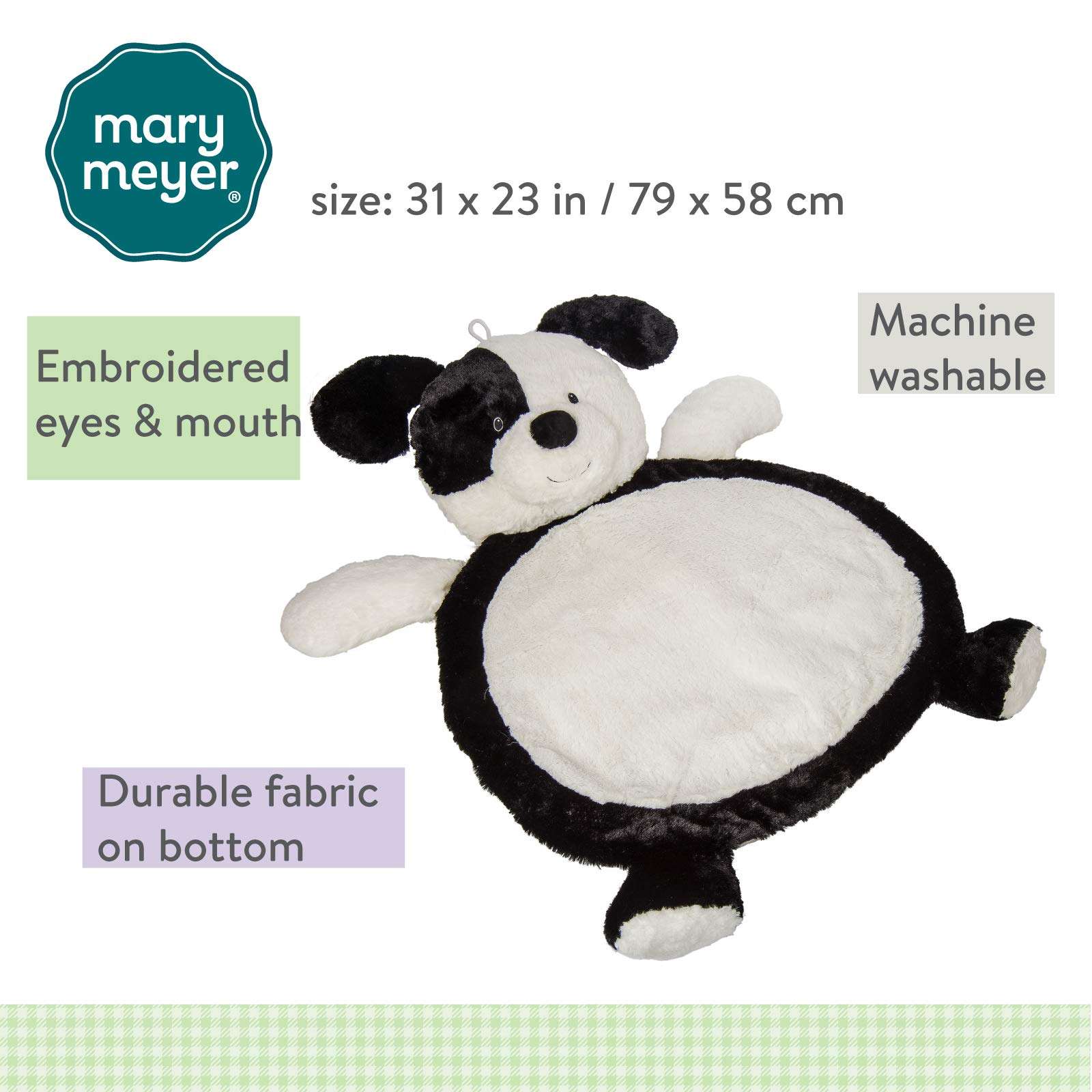 Mary Meyer Baby Mat, Black/White, Puppy 3