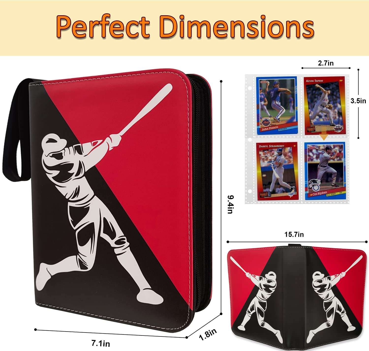 2 Pack Baseball Card Binder Gift 5