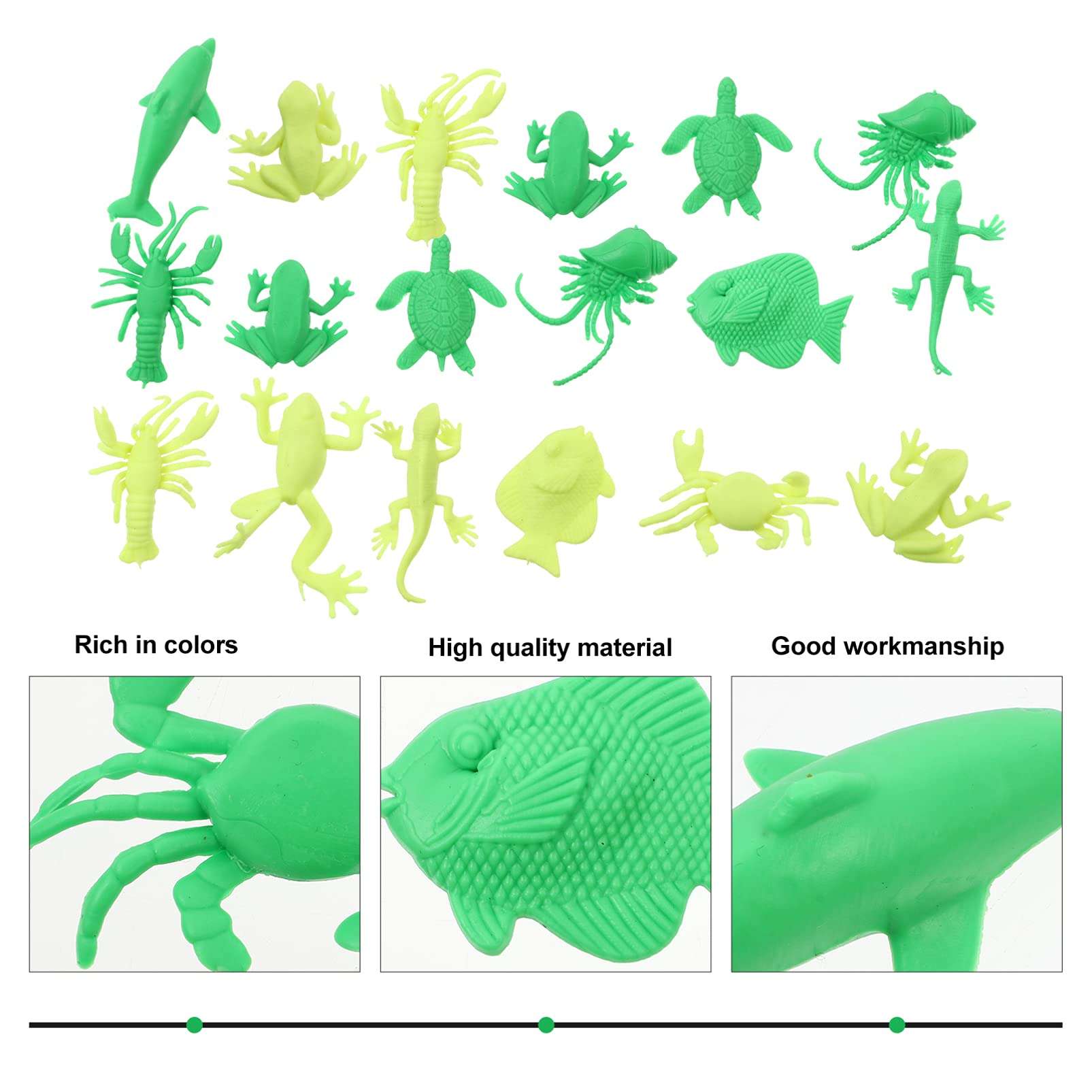 TOYANDONA 20Pcs Assorted Stretchy Animal Toys Decompression Stretchy Animal Toy for Kids Adult ( Random Style ) 5
