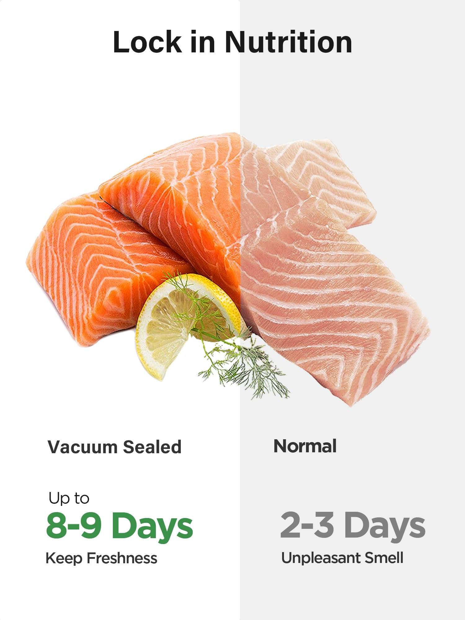 Kootek Vacuum Sealer Bags for Food, 4 Rolls for Custom Fit Food Storage, Meal Prep or Sous Vide, 8" x 20' (2 Rolls) and 11"x 20' (2 Rolls) Commercial Grade Vacuum Seal Freezer Bags Rolls 4