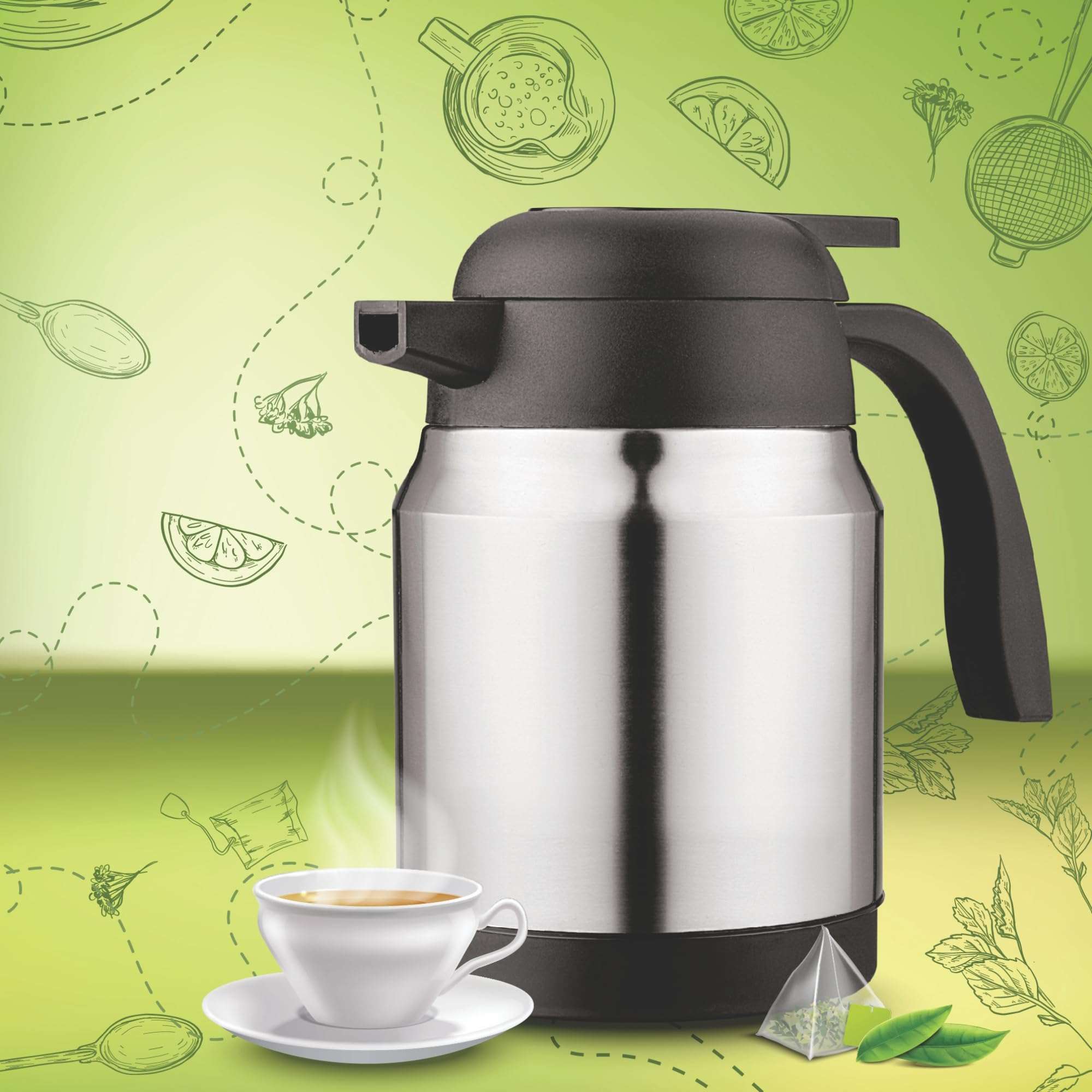 NanoNine T-Jug Double Wall Insulated Stainless Steel Flask, 1000 ml, 1 pc 6