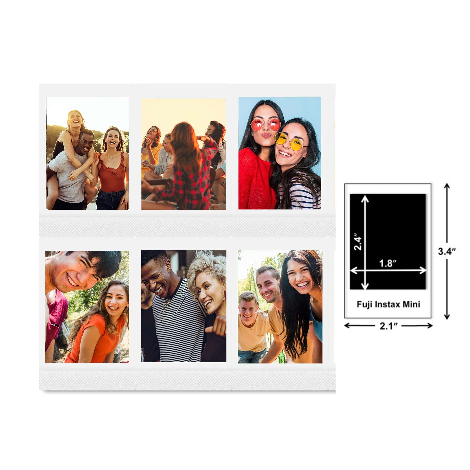 Fujifilm Instax Mini Instant Camera Film (200 Photo Exposure) Bundle with 6AVE Microfiber Cleaning Cloth 6