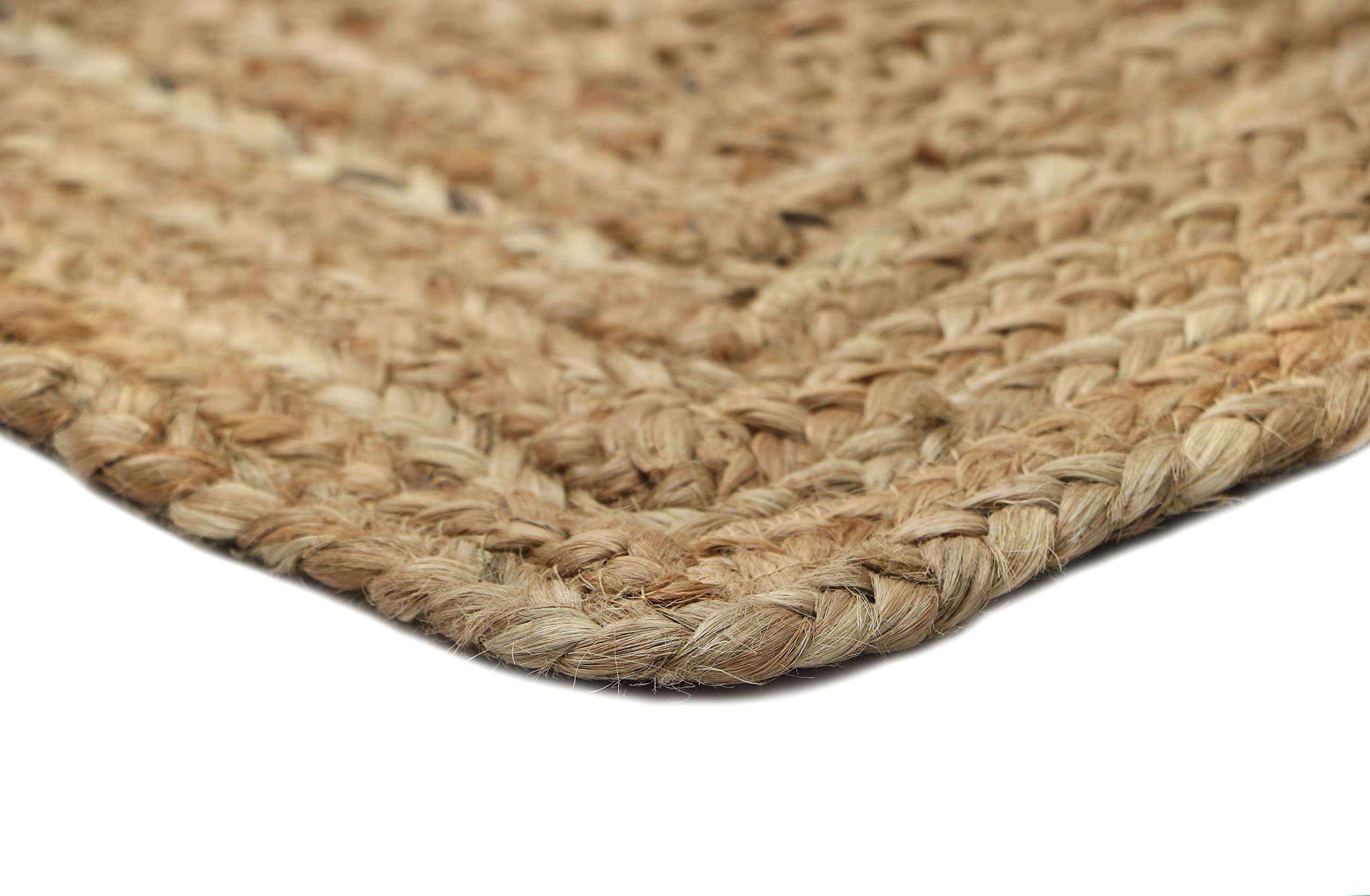 THE HOME TALK Natural Handcrafted Reversible Jute Rug-150X240CM|Traditional Carpet For Living Room,Kitchen,Entryway,Bedroom,Dining Room|Rustic Bohemian Decor|Durable,Anti-Skid Carpets for Centre Table 4