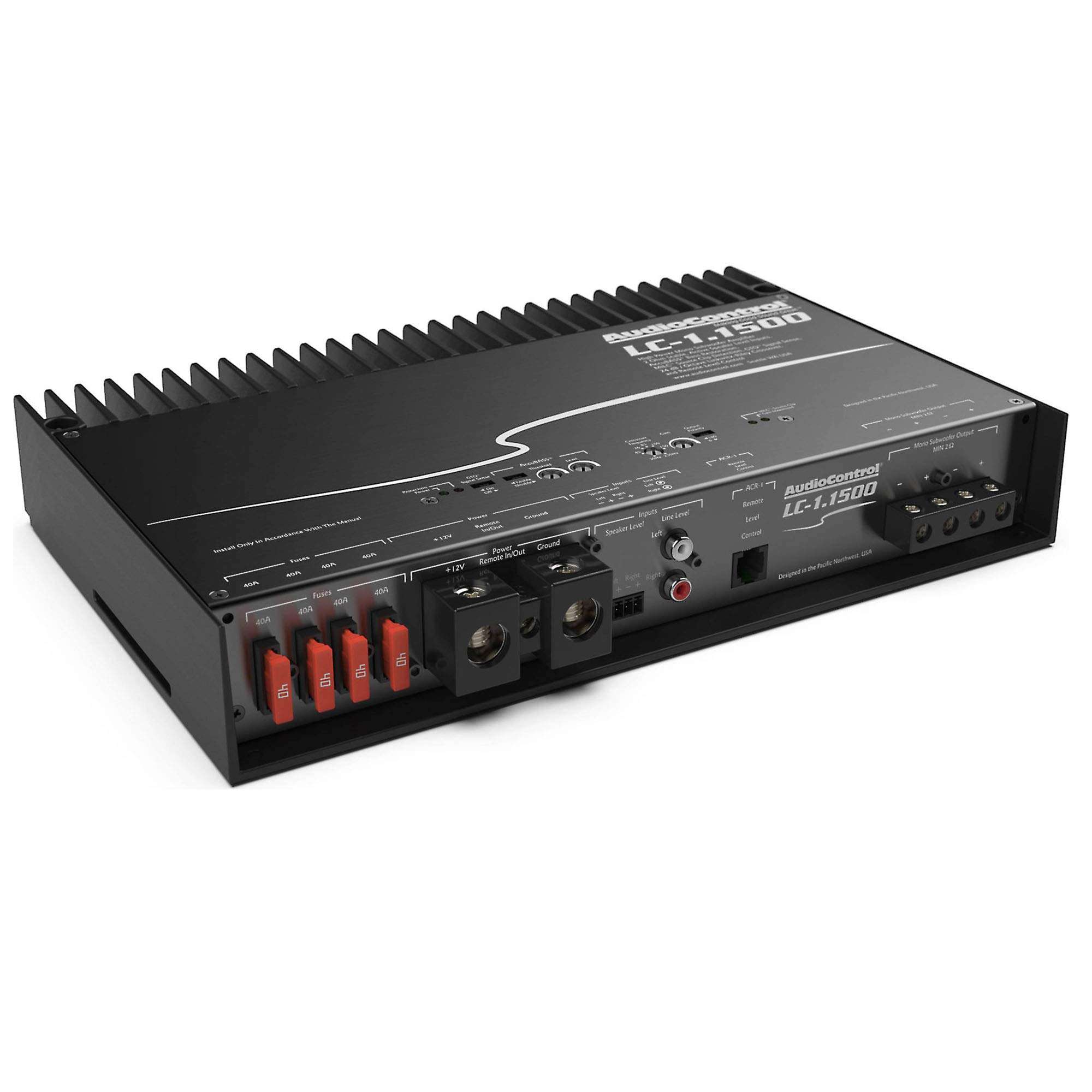AudioControl LC-1.1500 Mono Subwoofer Amplifier with 1 Pair AudioControl AC-LGD Load generating Device 5