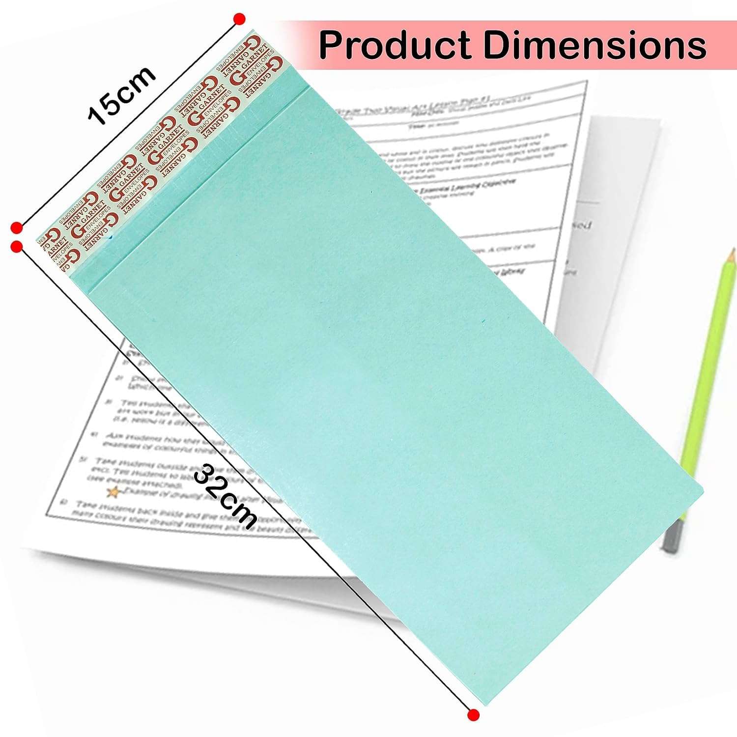 E - Buddies Business Catalog Envelope Courier Document Pouch Secure Cloth Lined,Courier Cover Green (50 pcs) (11"x5") 3