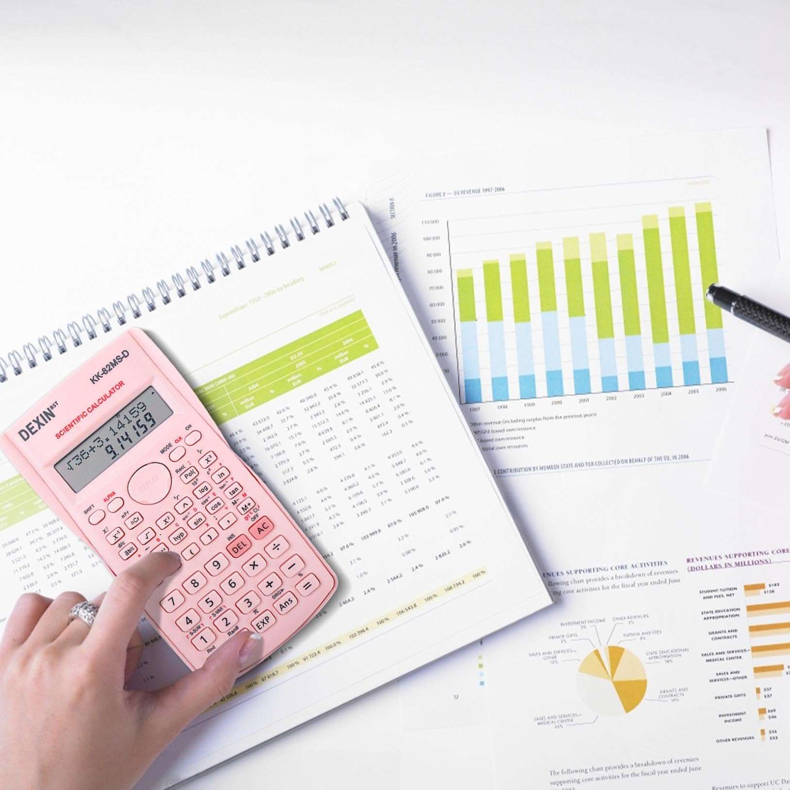 Generic Colorful Scientific Calculator,Scientific Calculator with Cute Design for School and Business (Pink) 4