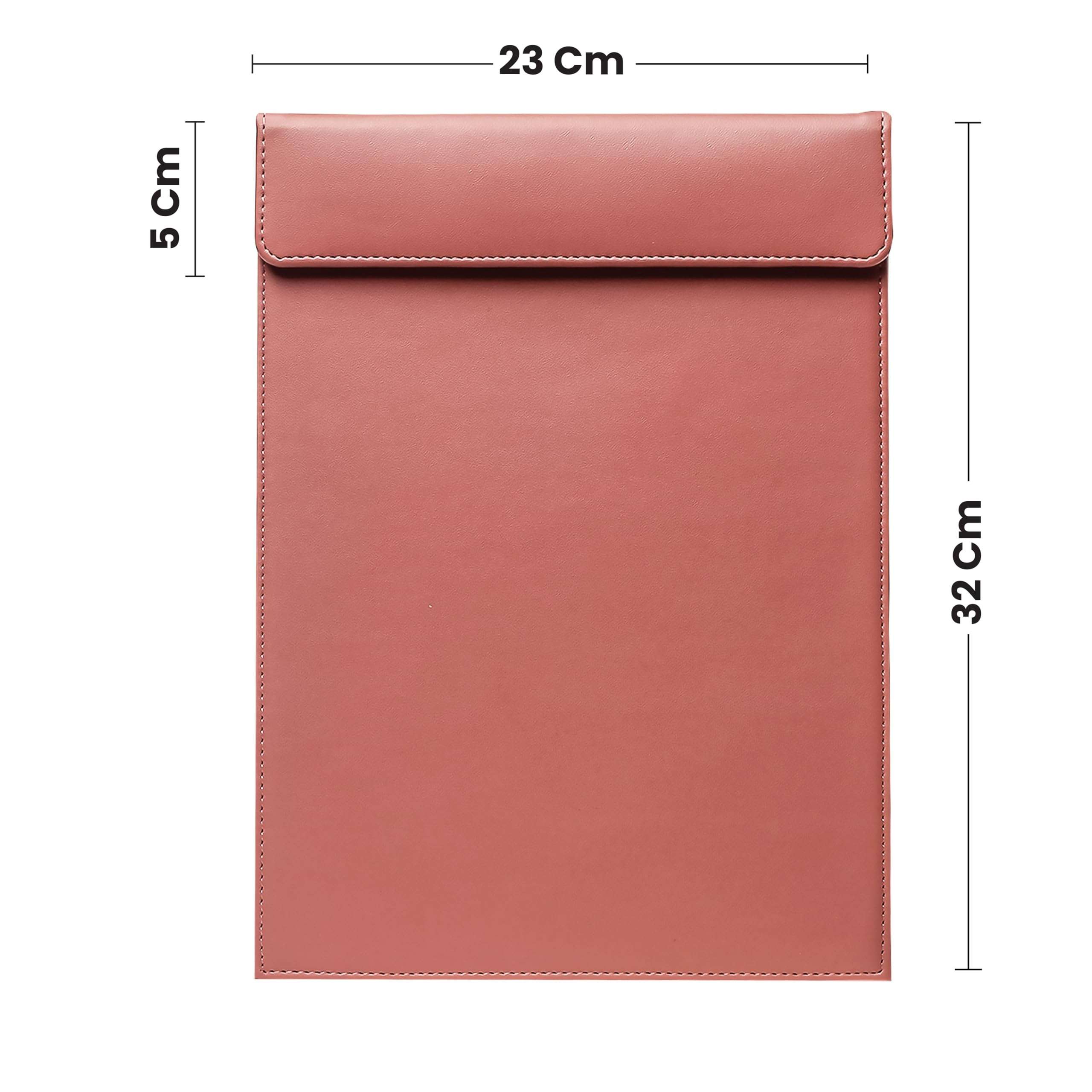 papesaur A4 PU Leather Writing Pad with Clipboard stay Organized in Professional meetings (Pink) 3