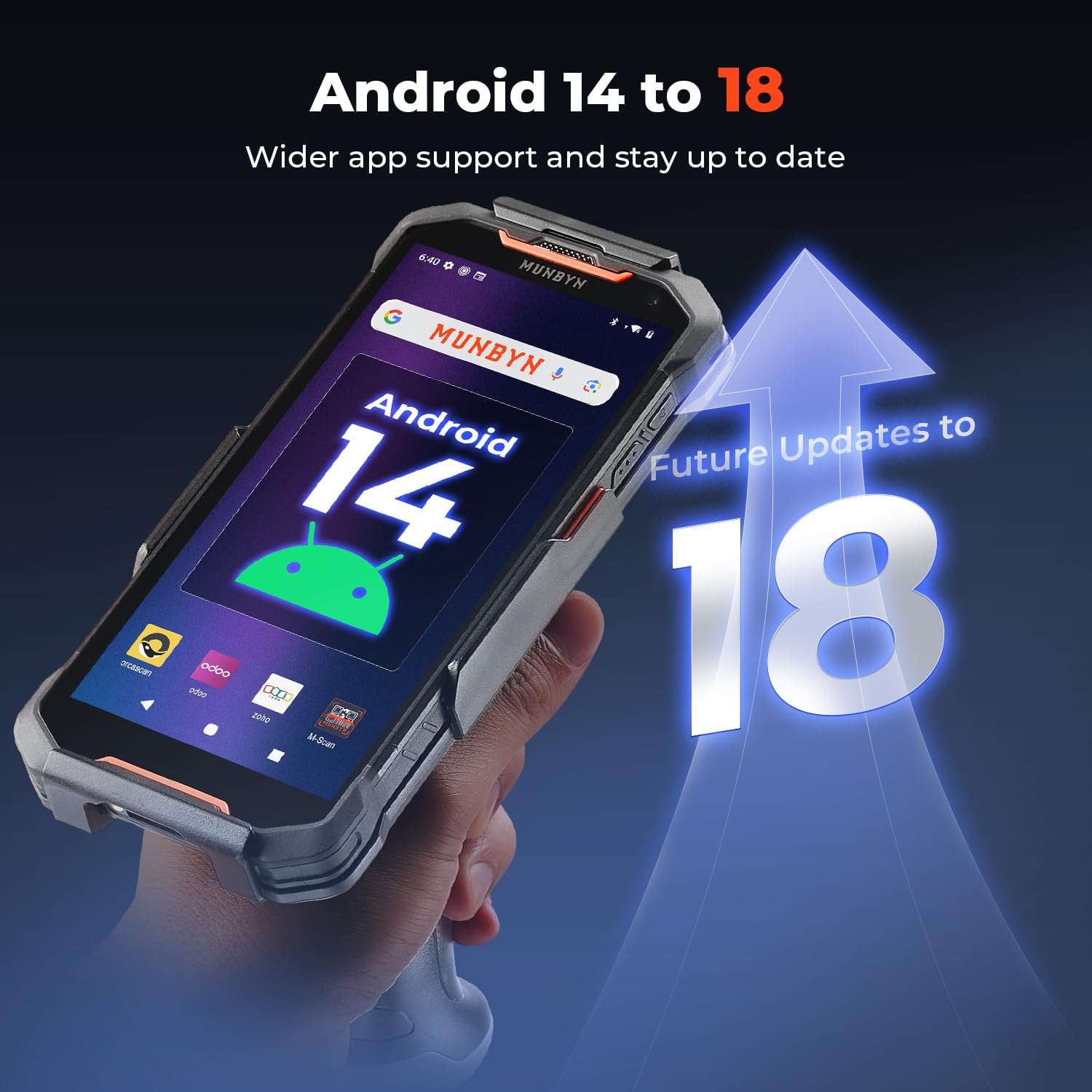 MUNBYN AS01P Barcode Scanner and ILT02 Rugged Tablet 3