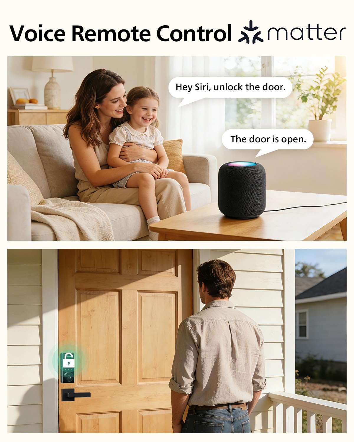 Philips WiFi Keypad Door Lock Bundle with Smart Door Lock with Matter 4