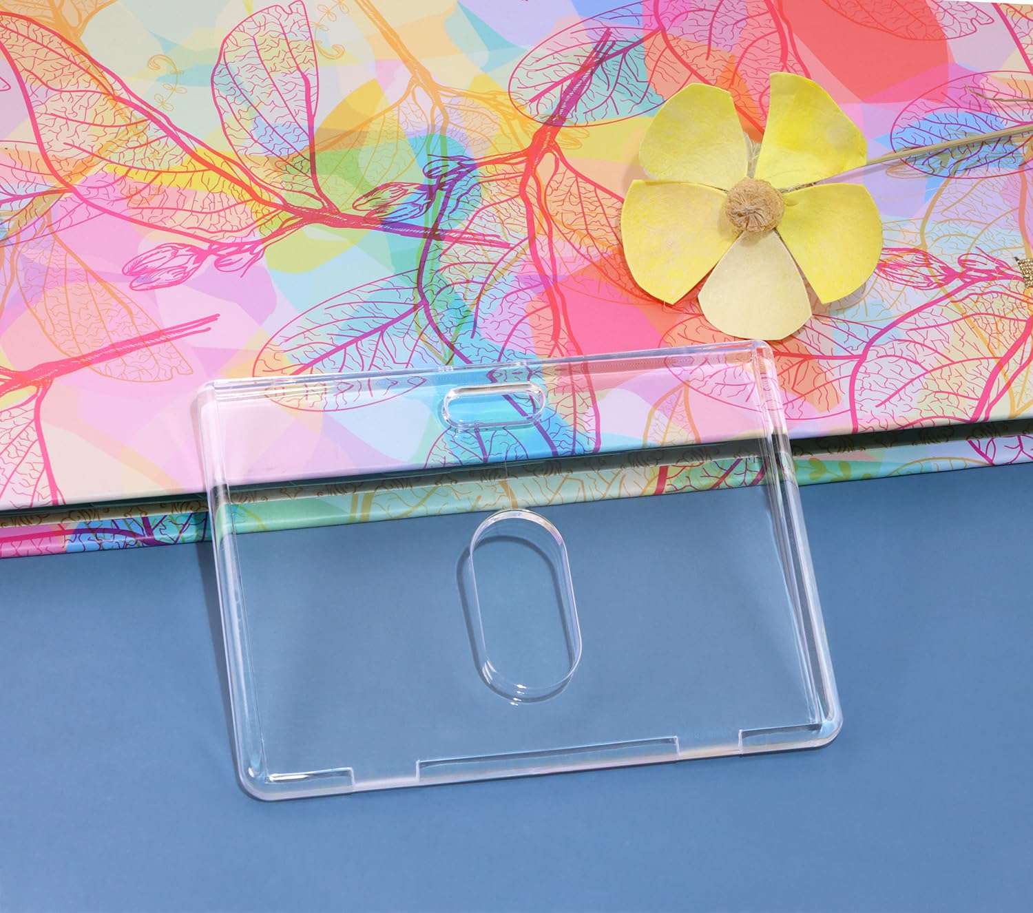 ONLYKXY 15pcs Acrylic Card Sleeve Clear Hard Plastic Top Loader Card Badge Protector Case Holder for Credit ID Bank Bus Student Worker's Trading Card Cover (Horizontal) 6