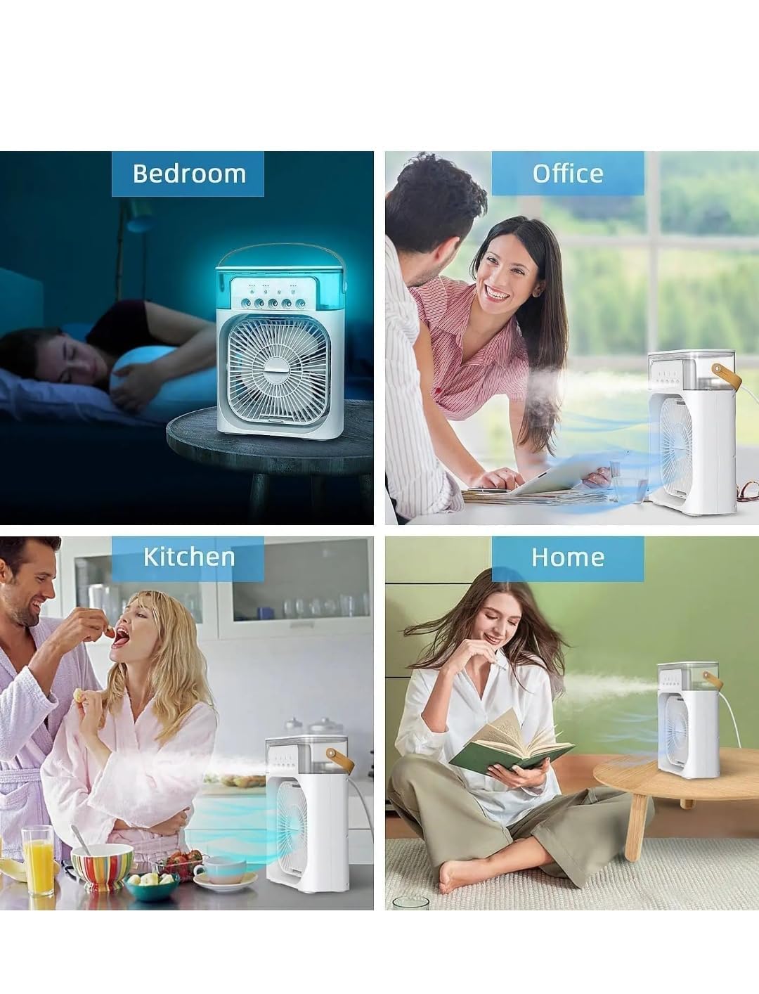 VISTORA'S2.0 Mini Cooler for Room Cooling | 3-in-1 Portable Air Conditioner Fan | Mini Air Cooler for Home, Office, Desk | USB Powered Personal Cooler | Compact & Lightweight Cooling Fan 5