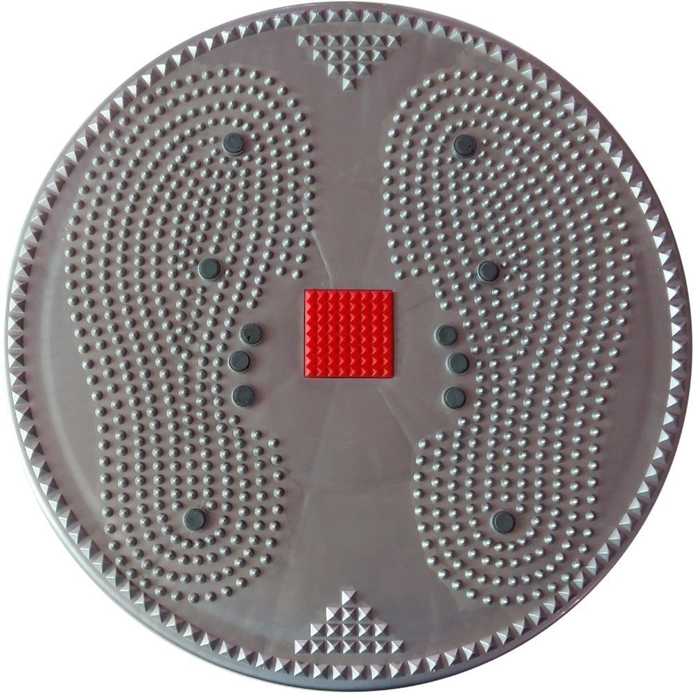 Accupressure Twister - BIG DISC (Blue) Tummy Twister, Acupressure Twister (Magnets) Useful for Figure Tone-up (Grey)