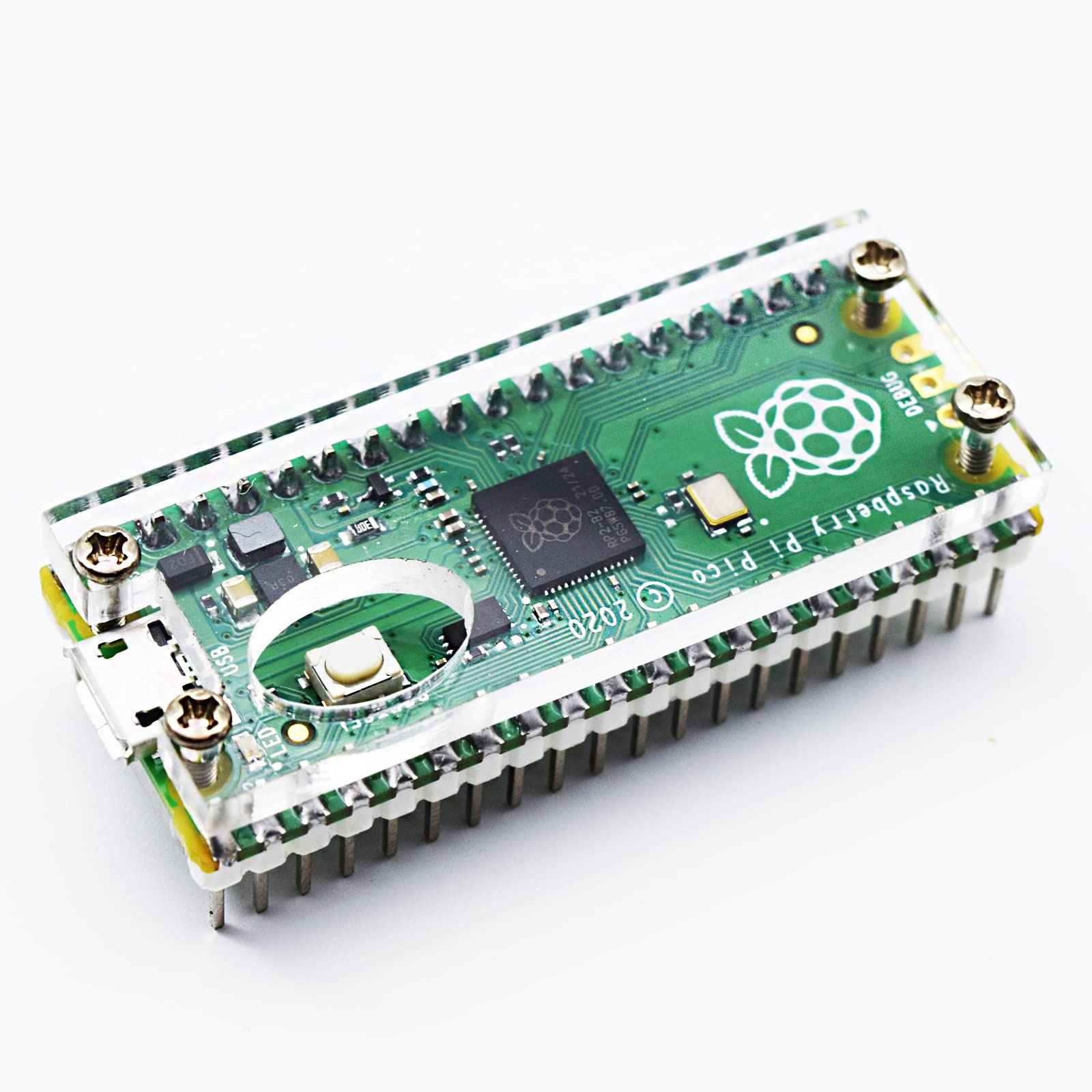Adeept Raspberry Pi Pico Expansion Kit with Pre-Soldered Pico, Raspberry Pi Pico Expansion Board, Pico Starter Kit with Breadboard and Jumper Wires, LEDs 3