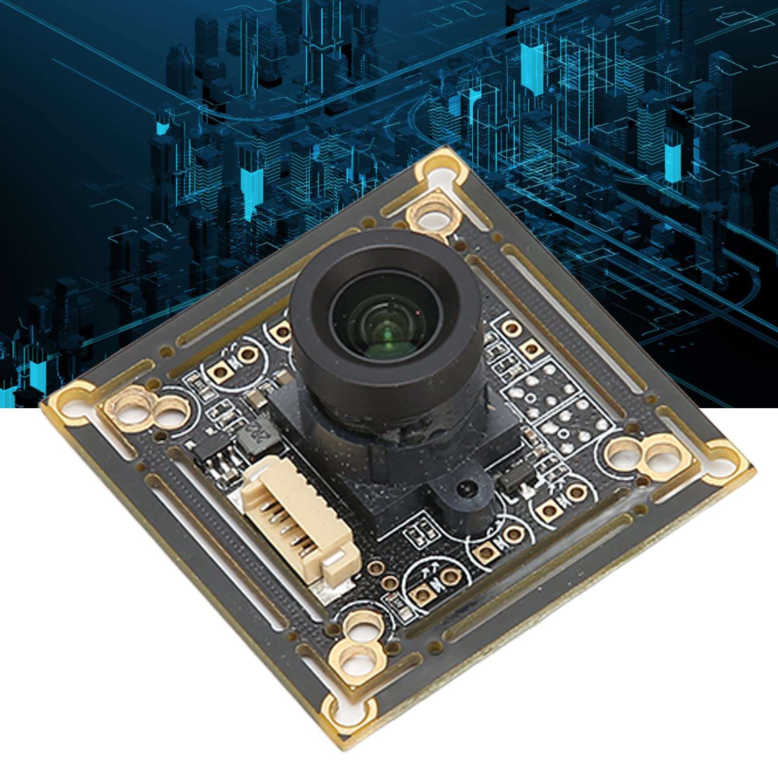 USB Camera Module, 5MP 30fps USB2.0 Webcam Board, 96 Degrees Viewing Angle Drive Free USB HD Camera Module for Windows for Android for Linux 3