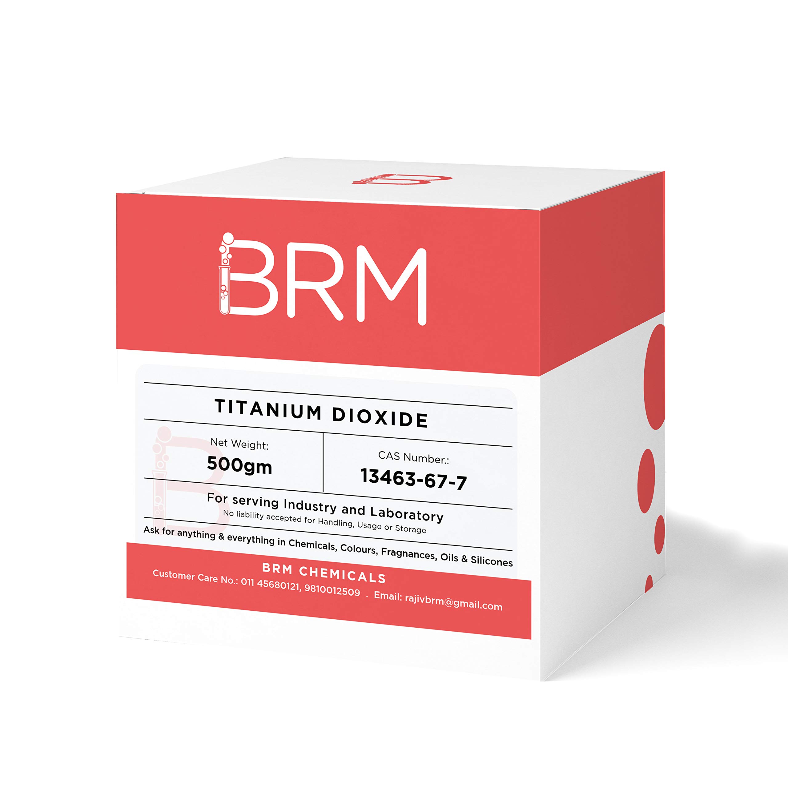 BRM Chemicals Titanium Dioxide Powder - 500 Grams Bulk For Soap Making, Shampoo Making, DIY Sunscreen - DIY Beauty Products, Make Up, Cosmetics & Personal Care For Face, Hair, Body 1